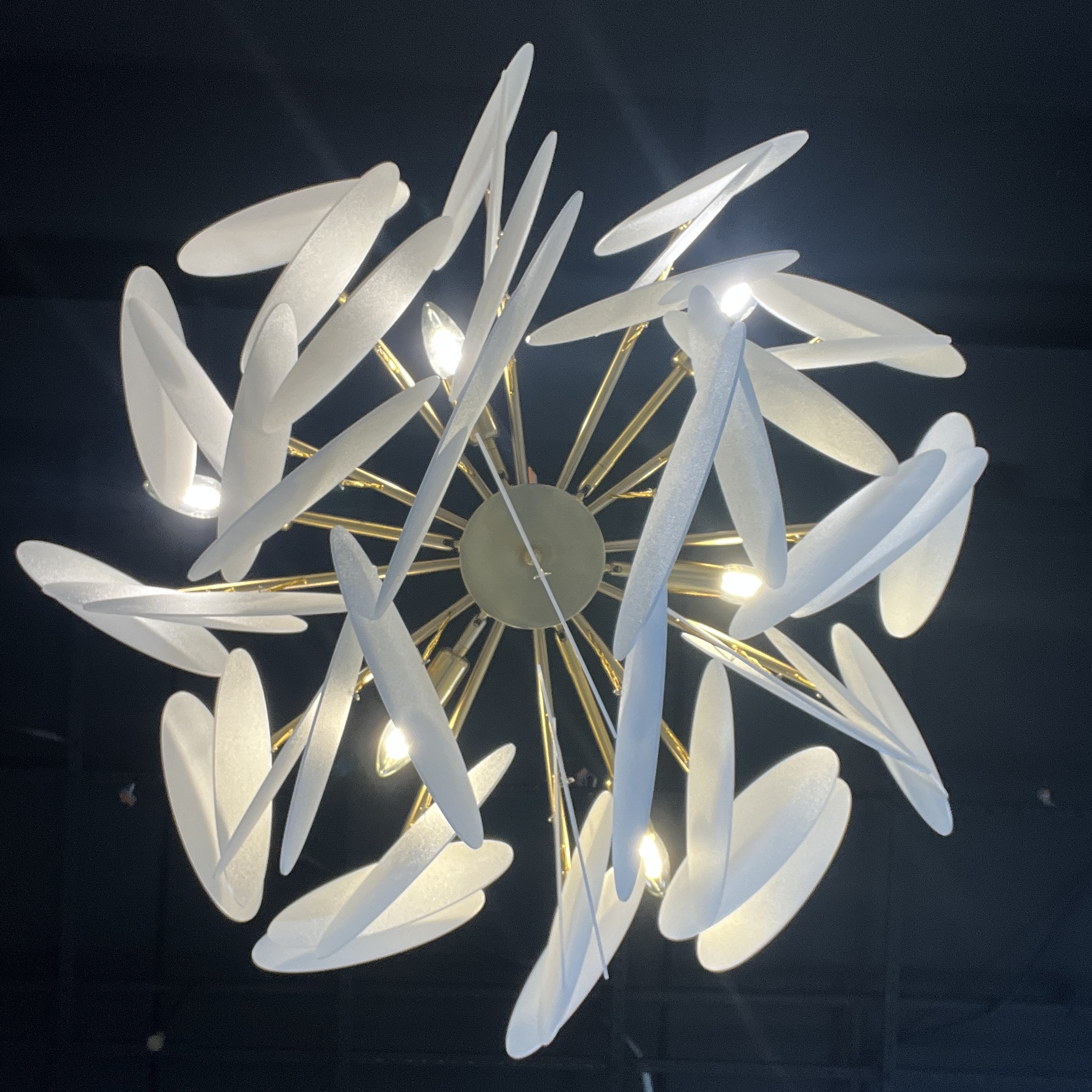 Потолочная люстра Nimbus D80 80*80*72 см, 7*E14*40W, ImperiumLoft 40.1883, Латунь