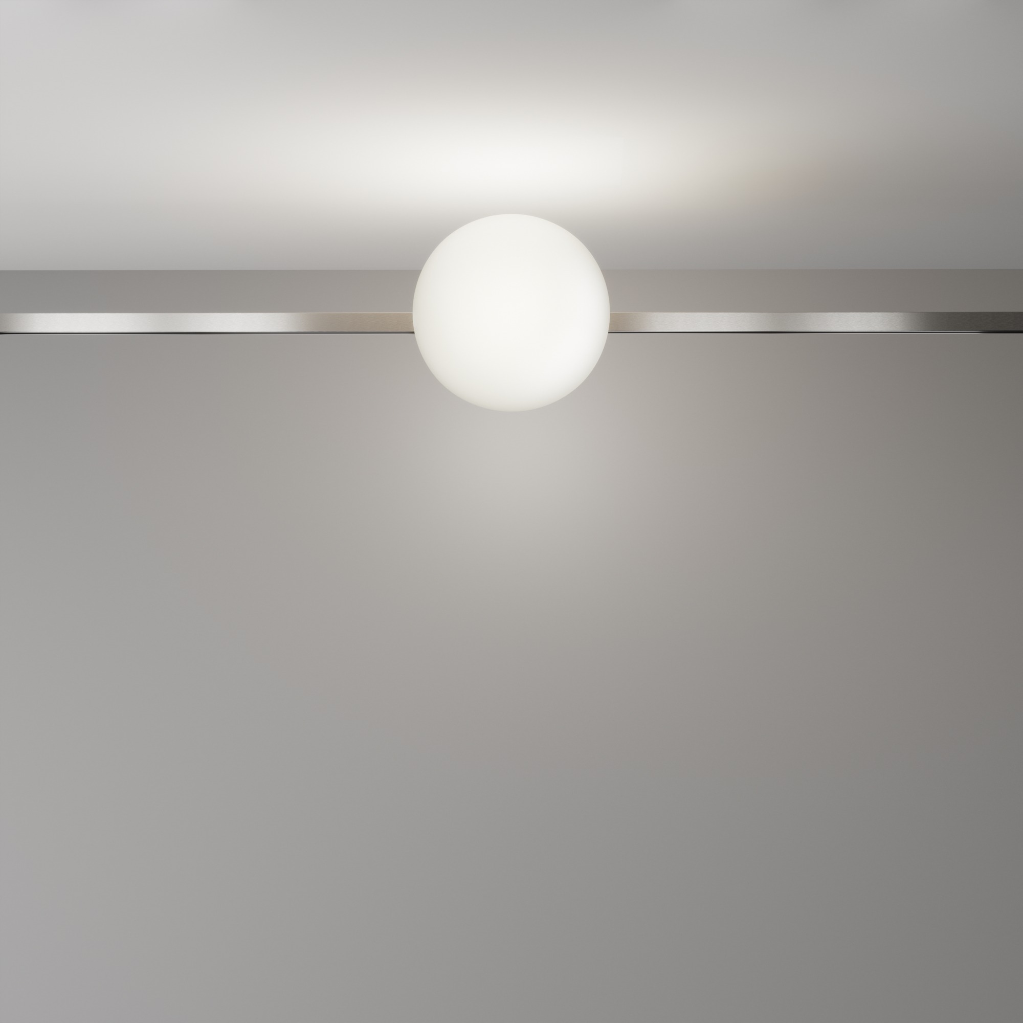 Трековый светильник 16,7*15*-15 см, *LED*8W, 4000K, Maytoni Technical Luna TR229-1-8W4K-PT, Платина