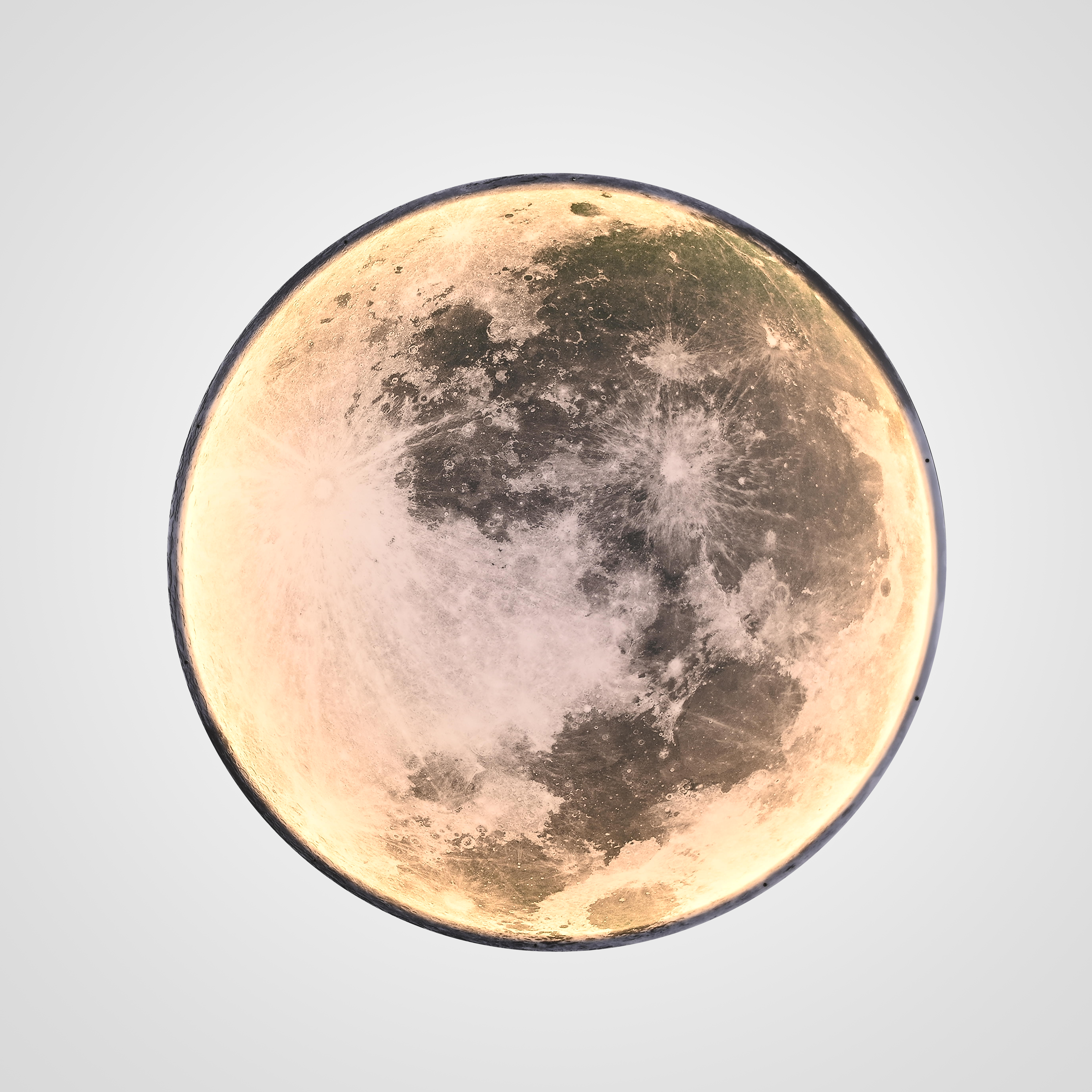 Бра COSMOS ЛУНА D60 60*60* см, 1*LED*18W, 3000, 4000, 5000K, ImperiumLoft cosmos-moon01, Чёрный