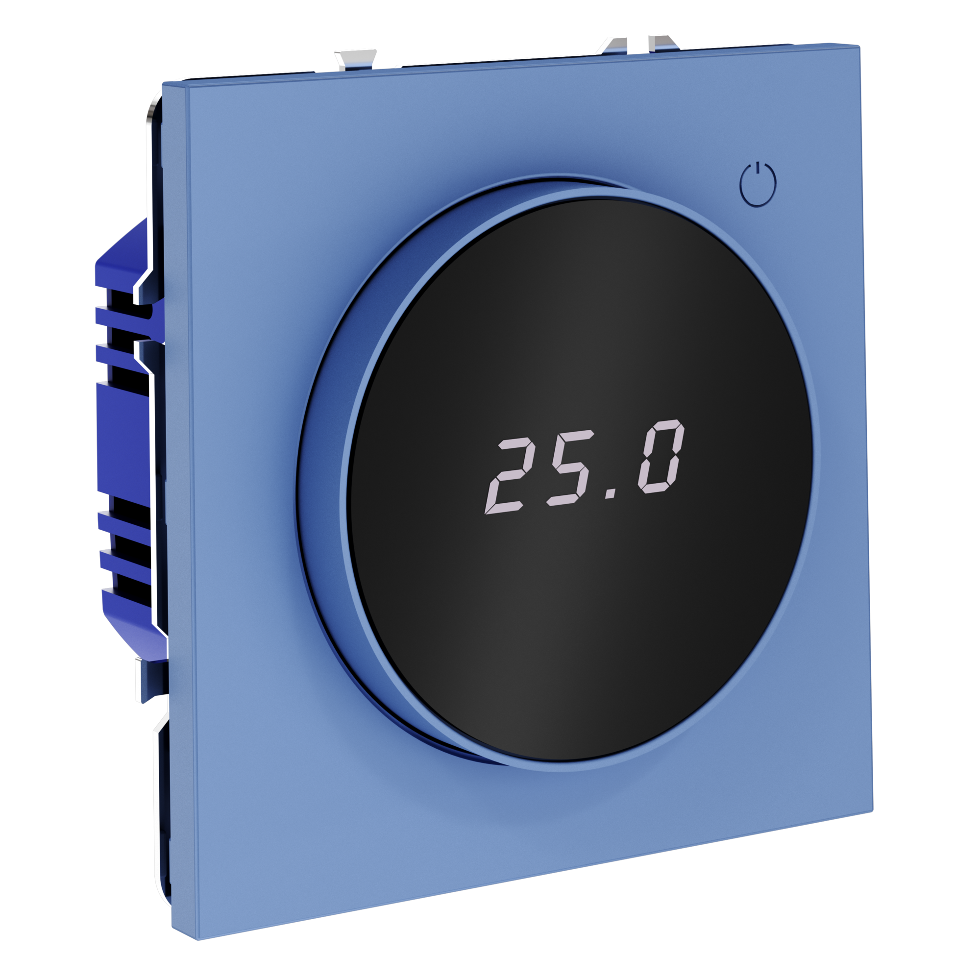 Терморегулятор электронный S70 с индикацией и датчиком, для теплого пола, деним Voltum VLS070115