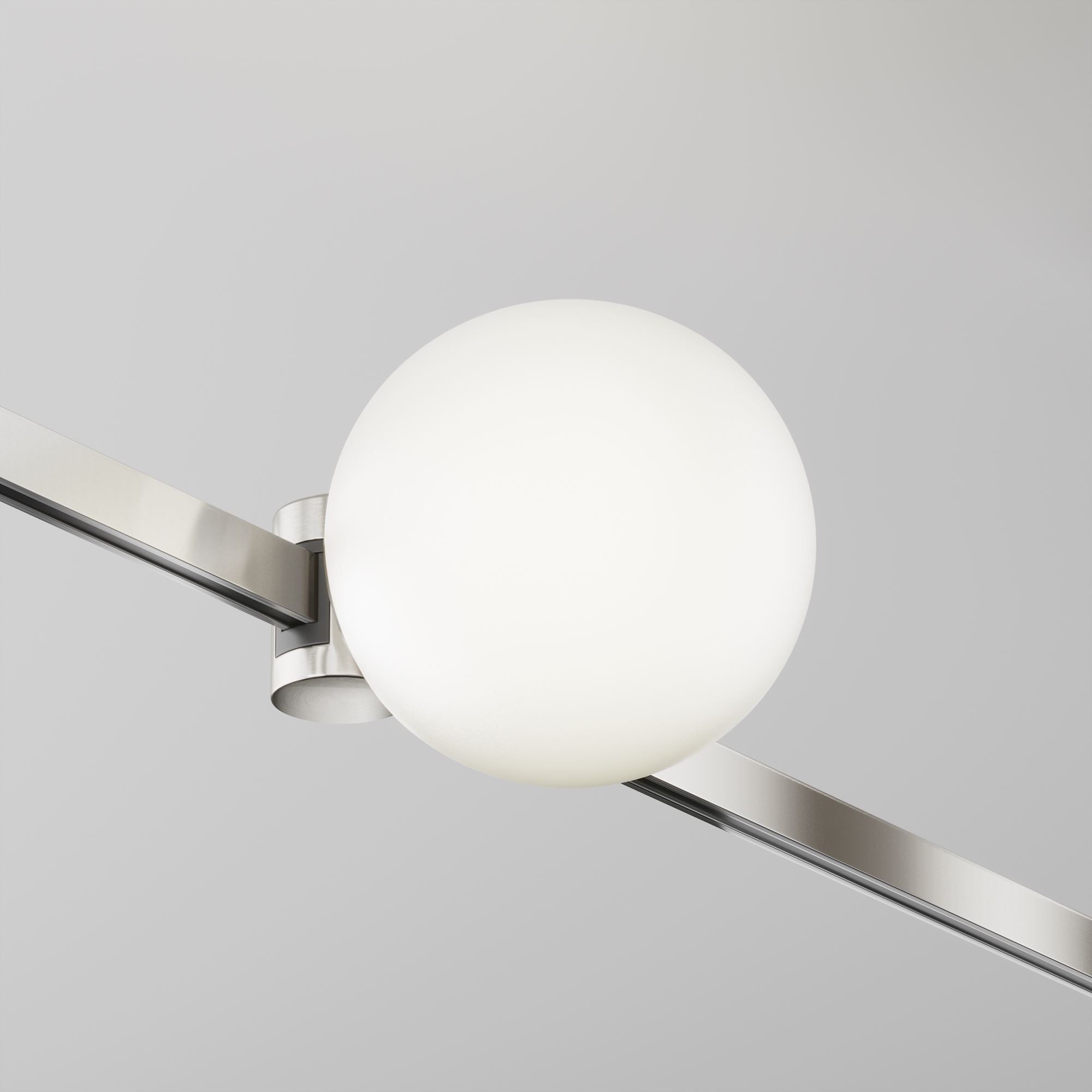 Трековый светильник 12,4*10*-10 см, *LED*5W, 4000K, Maytoni Technical Luna TR229-1-5W4K-PT, Платина