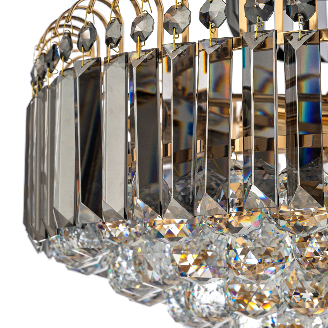 Люстра подвесная *47*35 см, 8*E14*40W, Arti Lampadari Ovada Ovada E 1.5.50.102 G, золотой