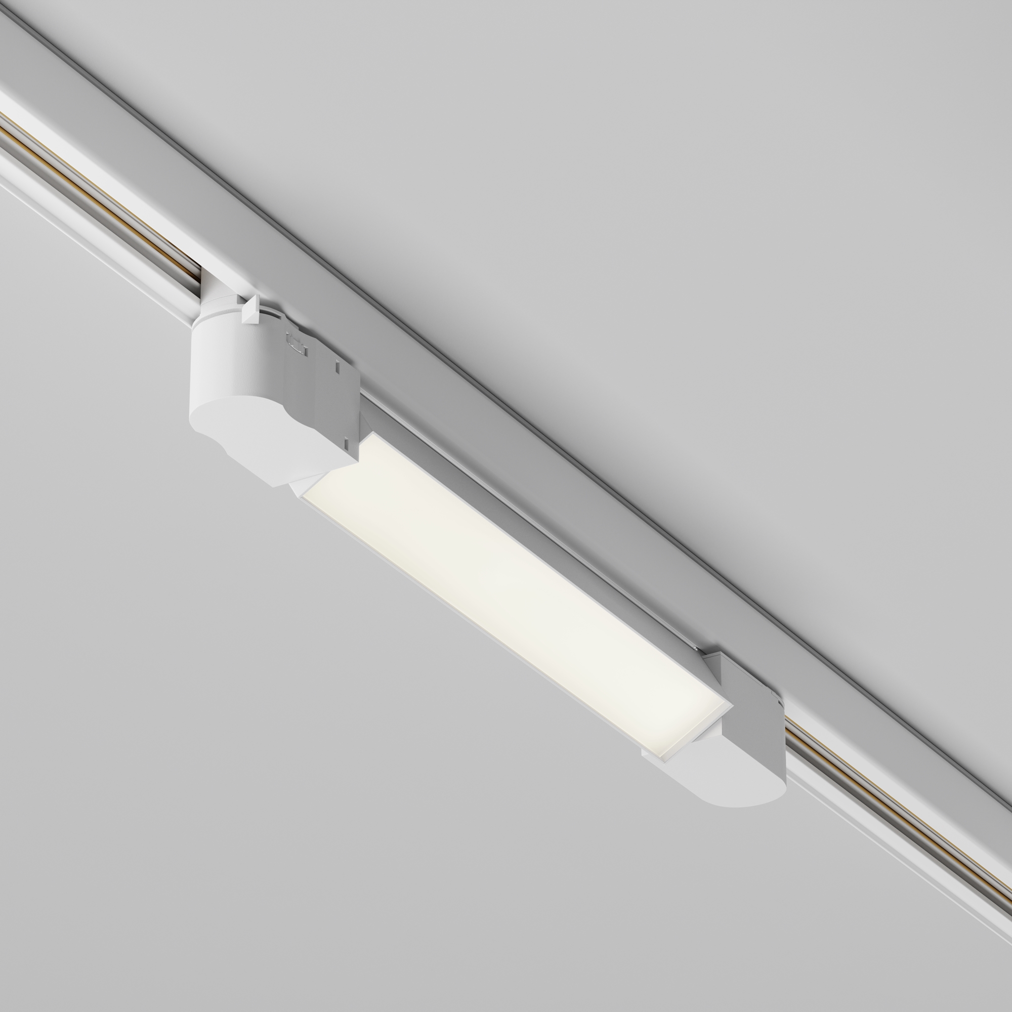 Трековый светильник 34,5*3,5*-6 см, *LED*10W, 4000K, Maytoni Technical Basis TR196-3-10W4K-W(N), Белый
