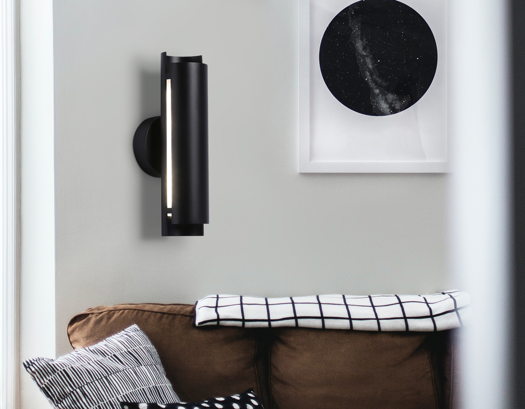 Бра 23*6*10- см, **W, 4200K, Ambrella Light Techno Spot TN71332, черный