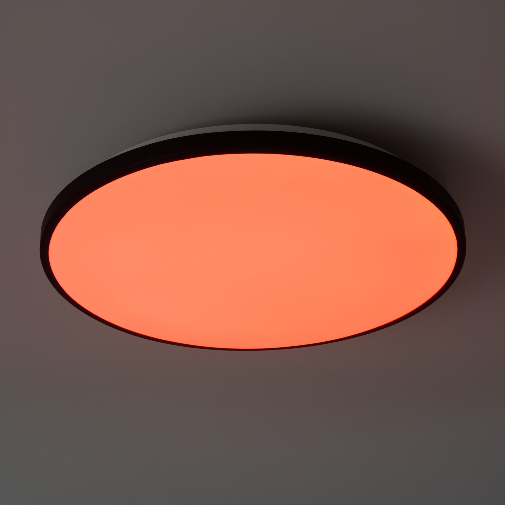 Светильник 30*30*5,5-5,5 см, *LED*24W, 3000-6500+RGBK, Freya Обель/Obelle FR6211CL-L24B, Черный