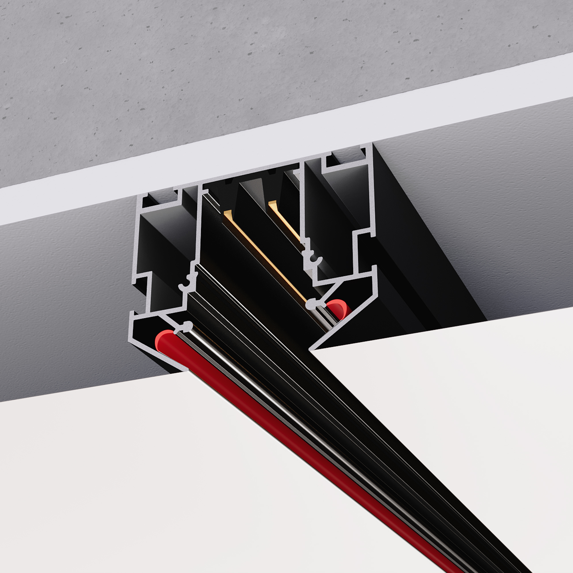 Шинопровод 100 см, 220V под натяжной потолок SKYLINE 220 ST-Luce ST046.419.02 