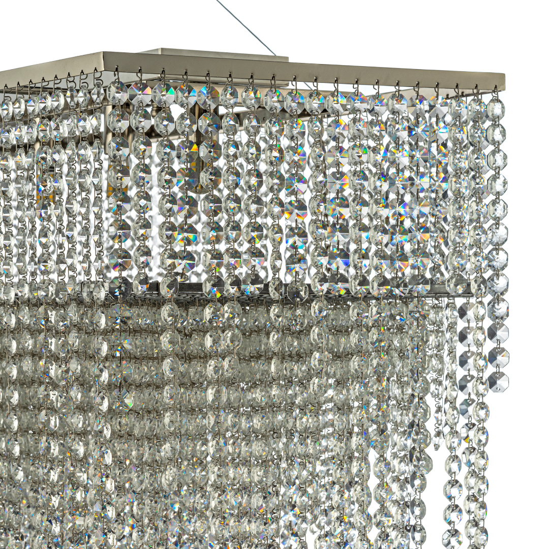 Люстра подвесная **22 см, 10*G9*40W, Arti Lampadari Milano Milano E 1.5.120x30.105 N, никель