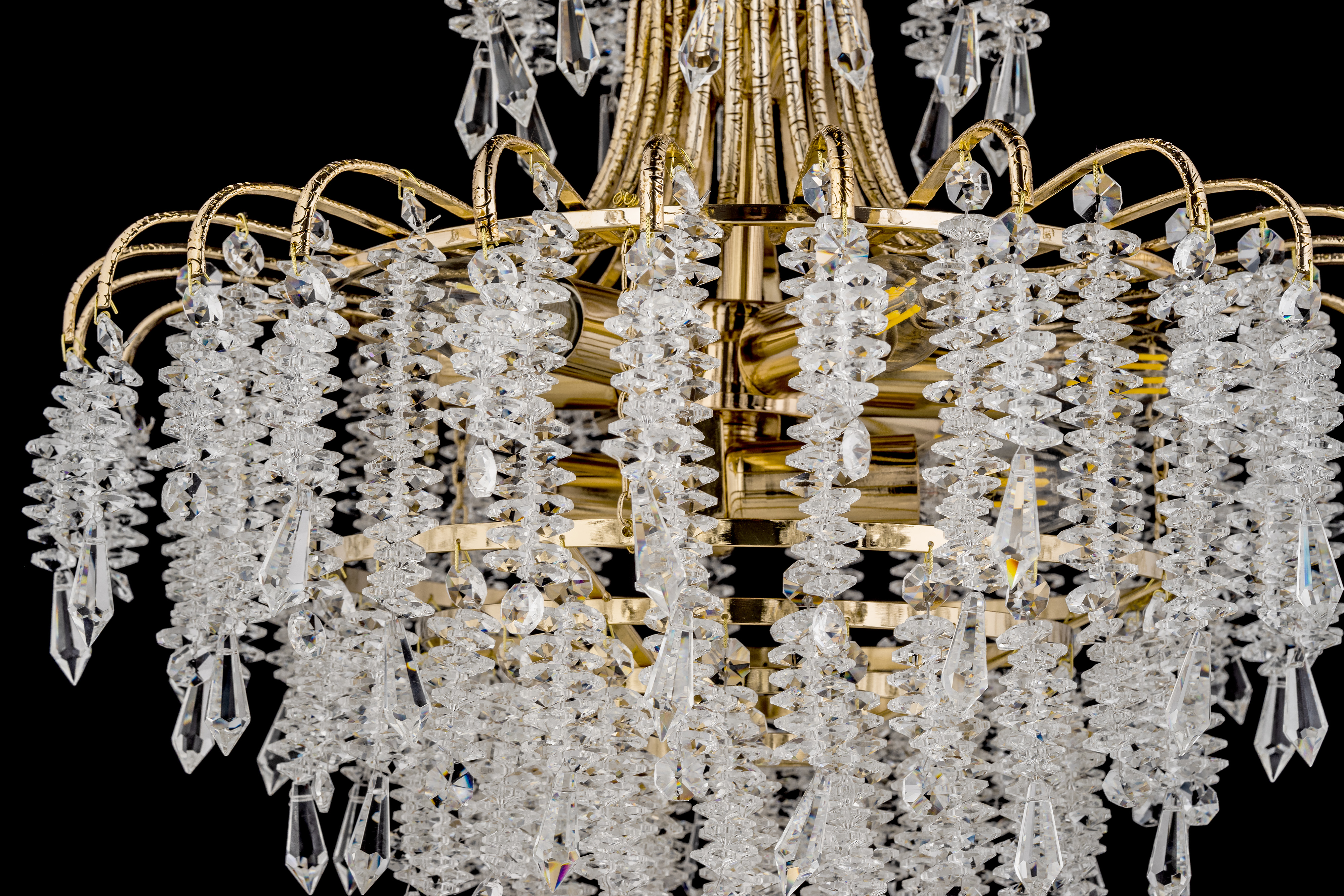 Люстра подвесная *50*50 см, 8*E14*40W, Arti Lampadari Erli Gb Erli E 1.5.50.105 GB, Золото с чернением