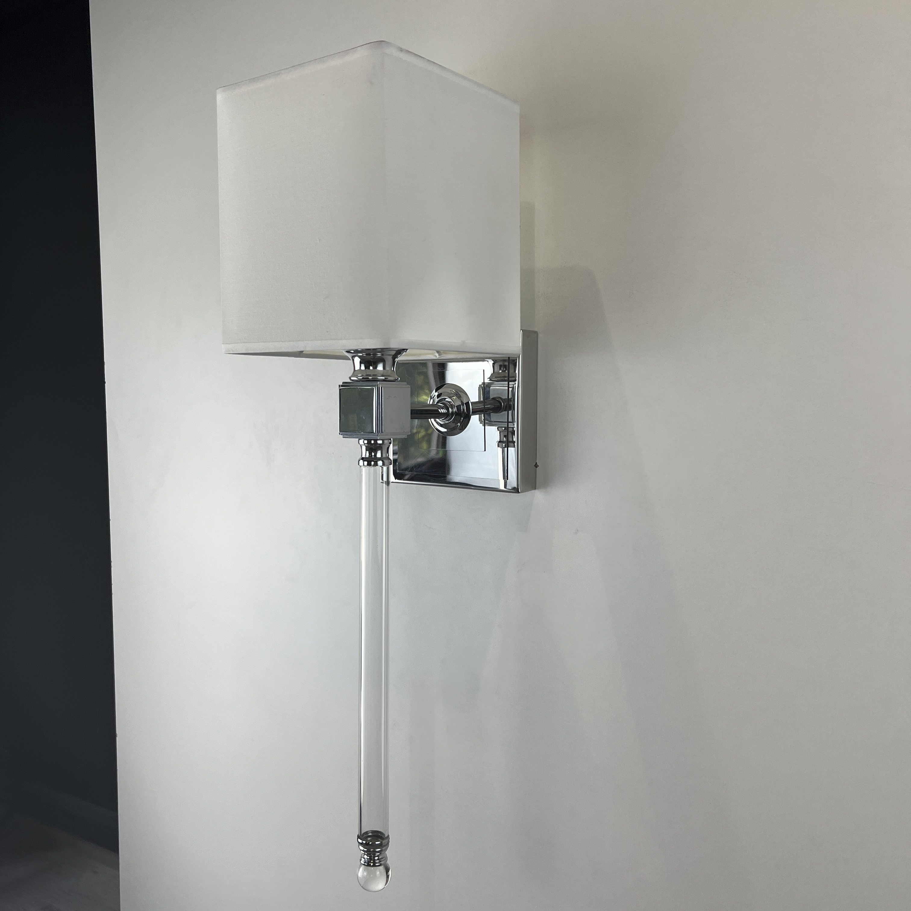 Бра Regina Andrew Crystal Sconce 17,7*15,4*59 см, 1*E14*40W, ImperiumLoft 44.466, Серебристый, Прозрачный