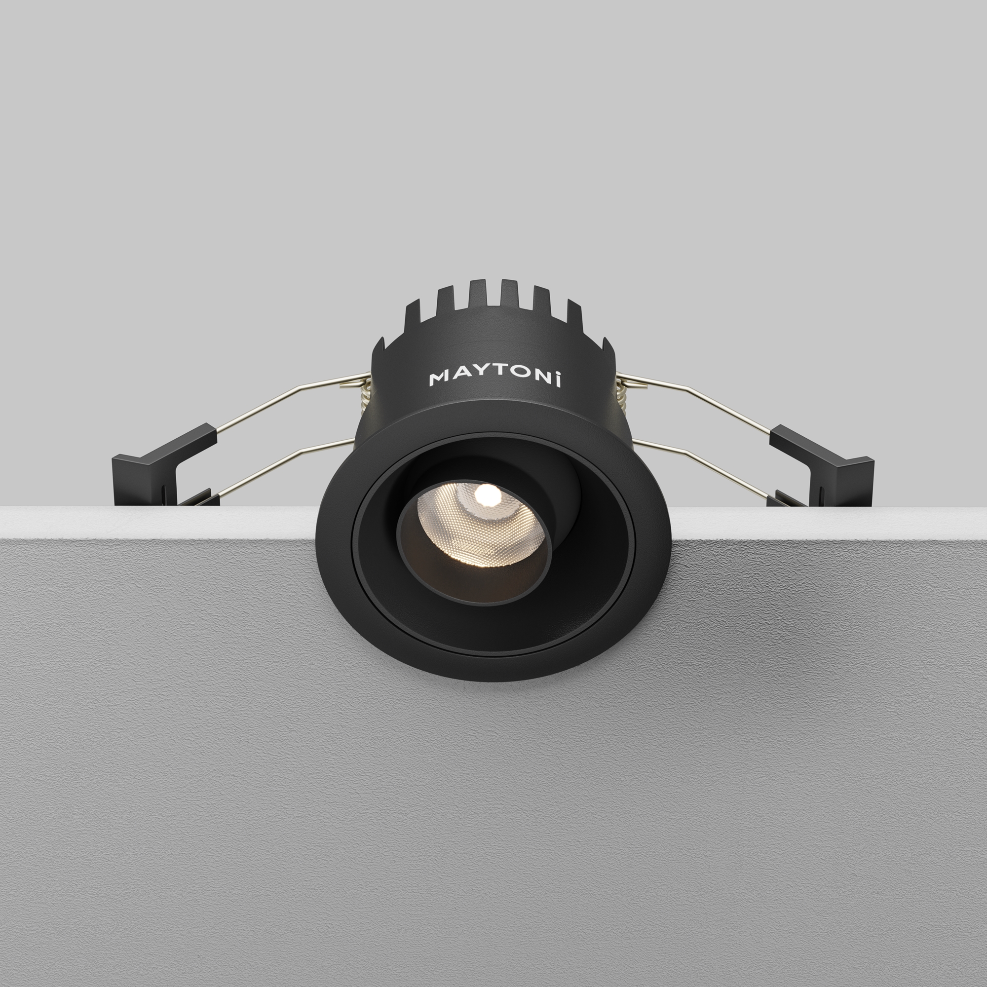 Встраиваемый светильник *6,5*-4,9 см, *LED*10W, 3000K, Maytoni Technical Dip T DL128-10W3K-B, Черный