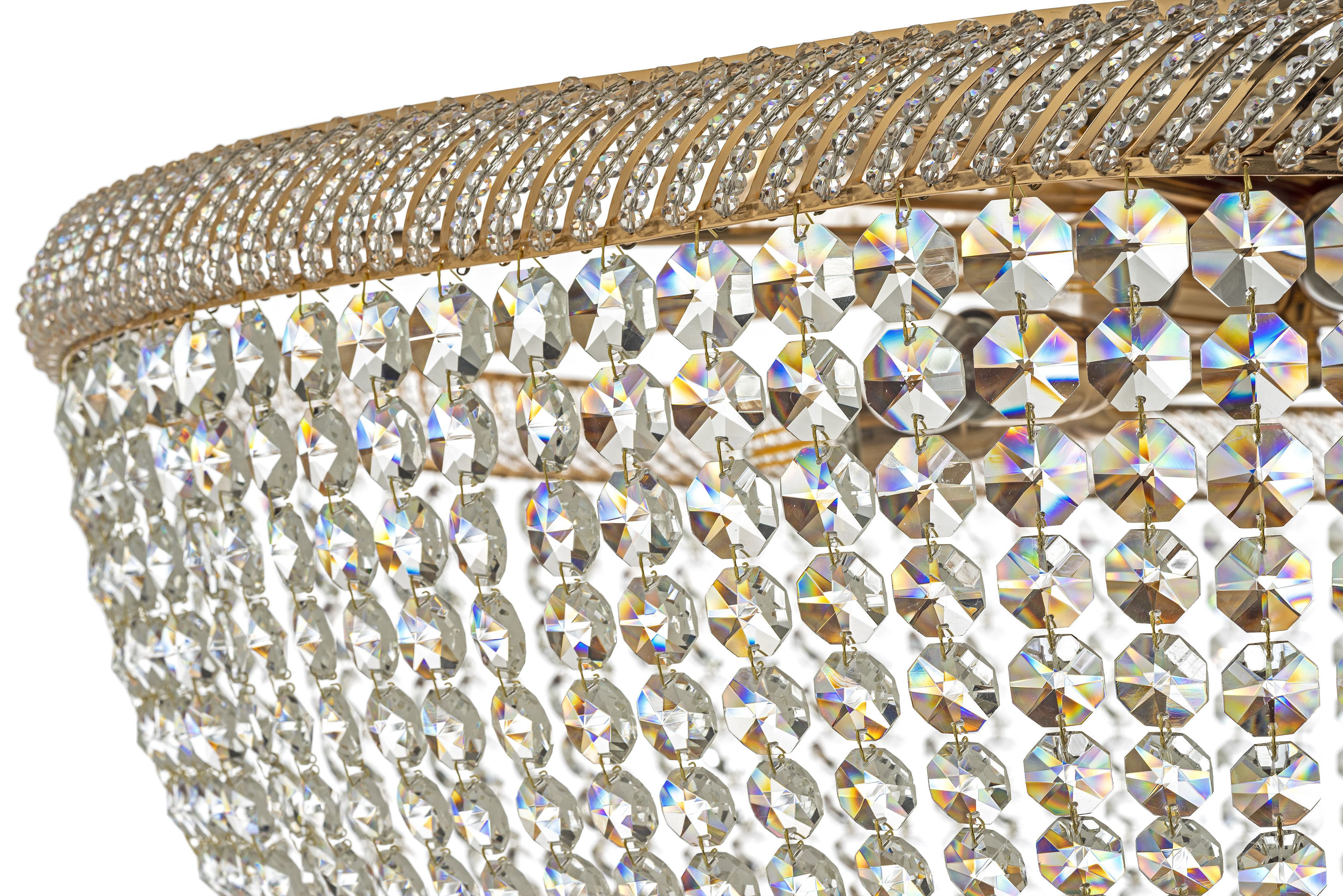 Люстра *100*60 см, 18*E27*60W, Dio D`arte Bari Gold Bari E 1.8.100.100 G, Золото