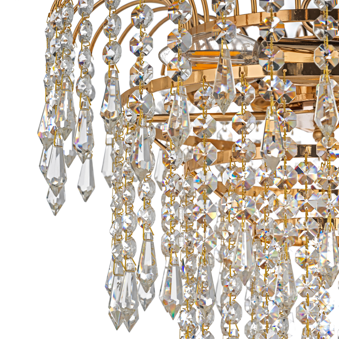 Люстра подвесная *37*42 см, 5*E14*40W, Arti Lampadari Sabina Sabina E 1.5.32.103 G, золотой