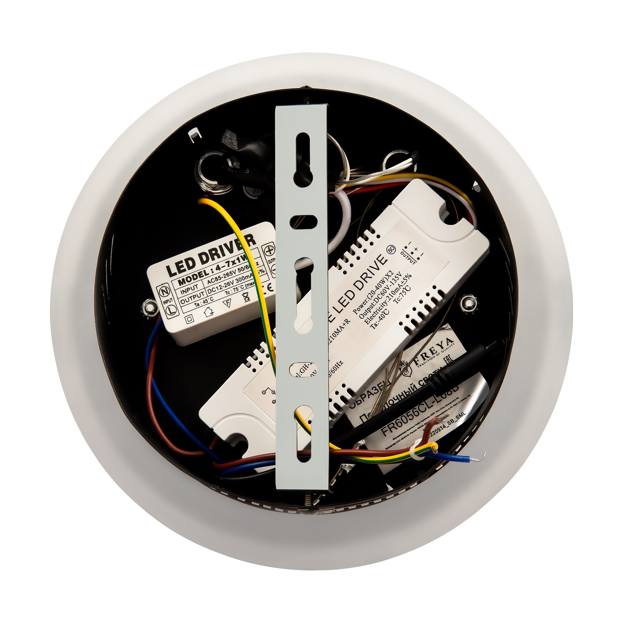 Светильник 101*20*-10 см, *LED*48W, 3000-6000K, Freya Ланс/Lans FR6056CL-L68B, Черный