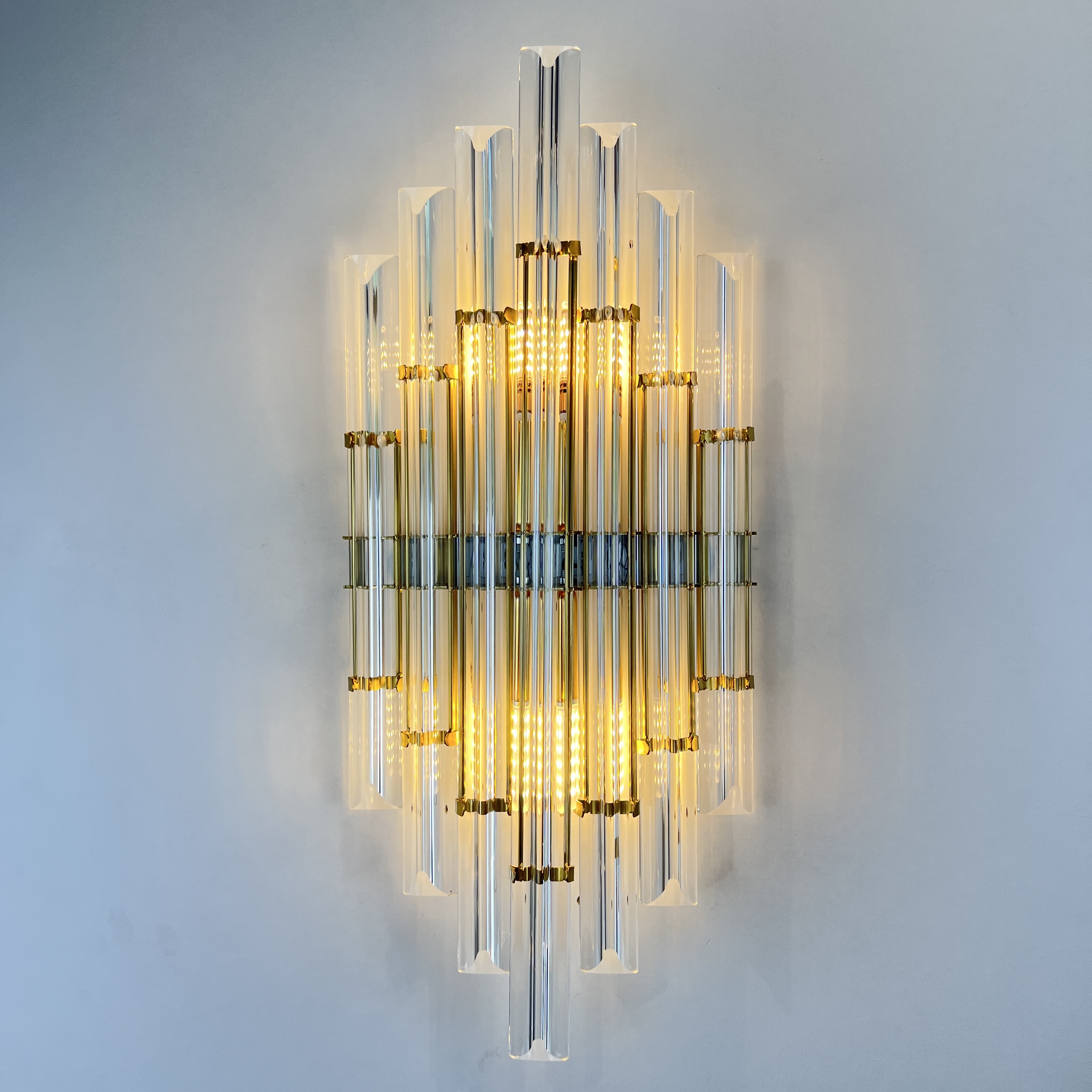 Бра Art Wall Luxury 2 9*22*50 см, 2*E14*40W, ImperiumLoft 44.721, Золотистый