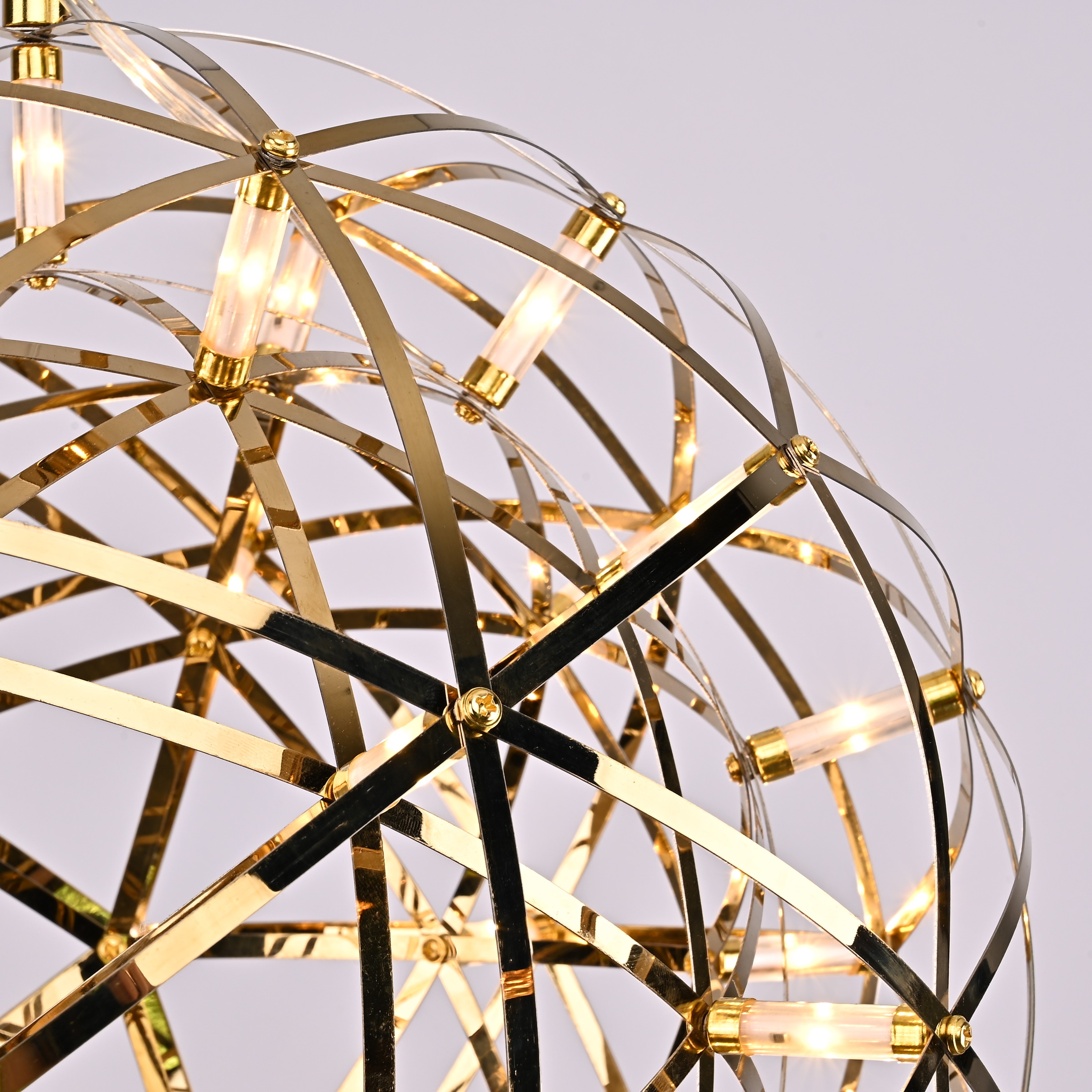 Люстра Mi Raimond Lamp D40 Gold 41*41*41 см, 42*LED*3W, ImperiumLoft 256143-22, Хром