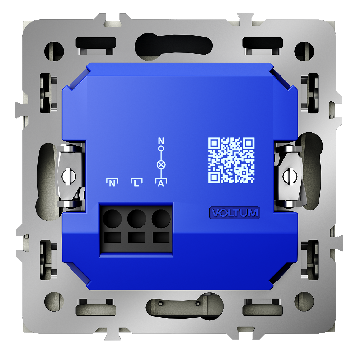 Выключатель встраиваемый S70 карточный 16А, сталь Voltum VLS010705