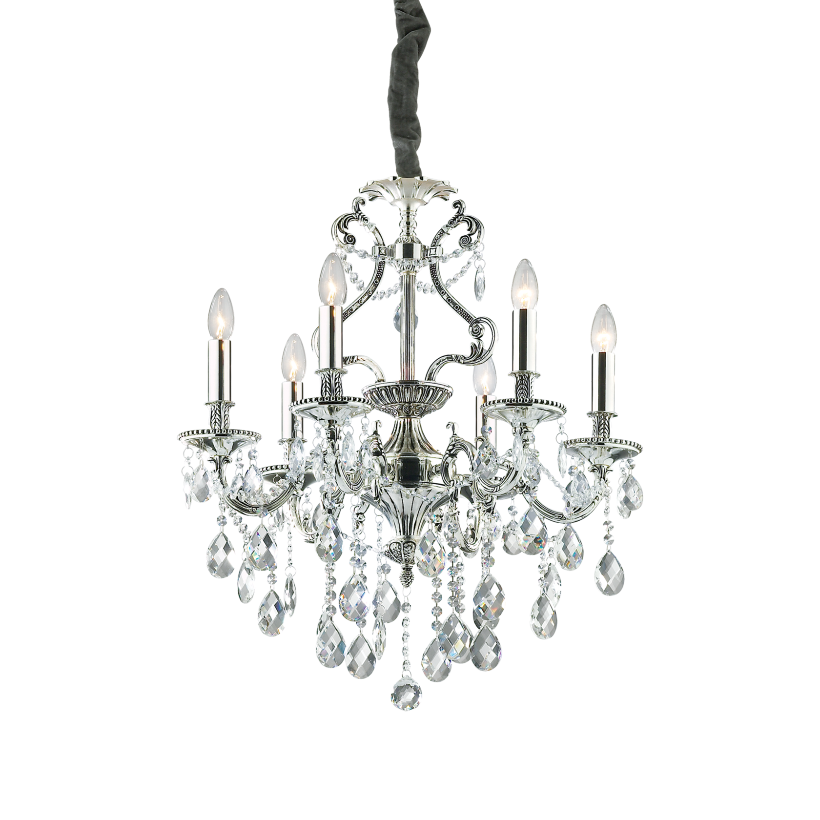 Люстра подвесная ideal lux Gioconda SP6 Е14 044927. 55/41.5/25.5 см