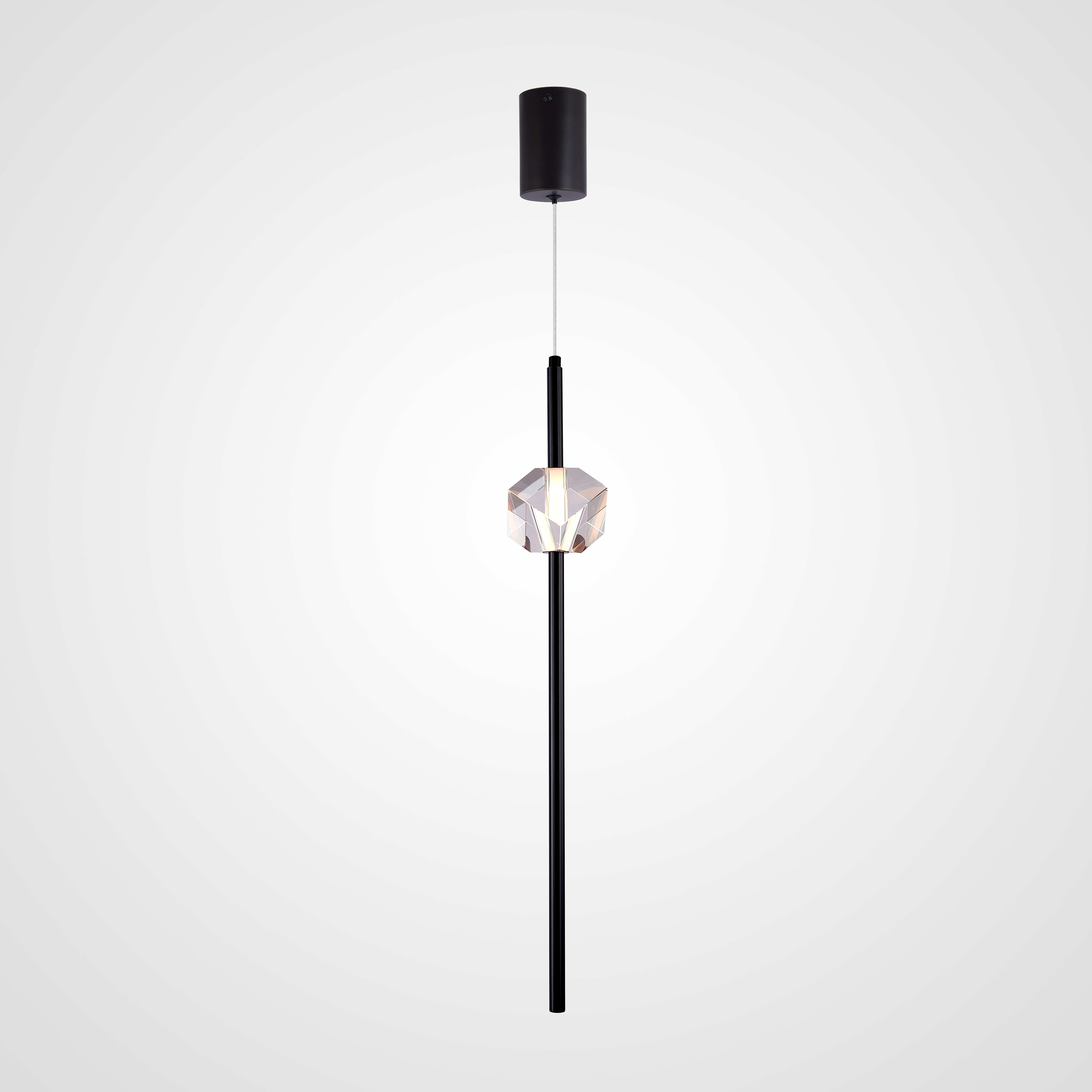 Подвесной светильник PARDIS B Black 10*10*65 см, 1*LED*6W, 3000K, ImperiumLoft pardis01, Чёрный