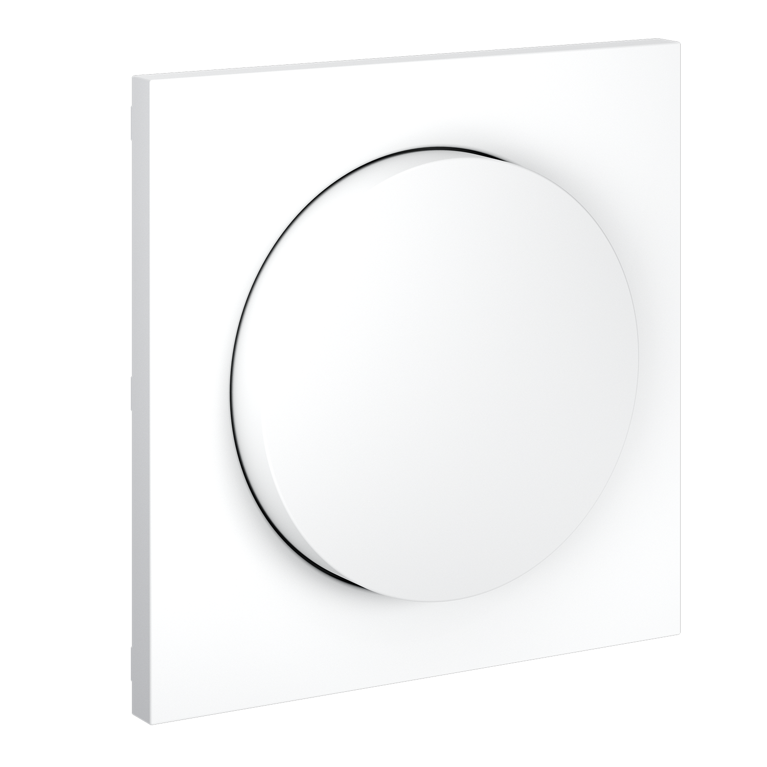 Накладка для светорегулятора поворотно-нажимного, белый матовый Voltum S70 VLS002002, Пластик Soft touch