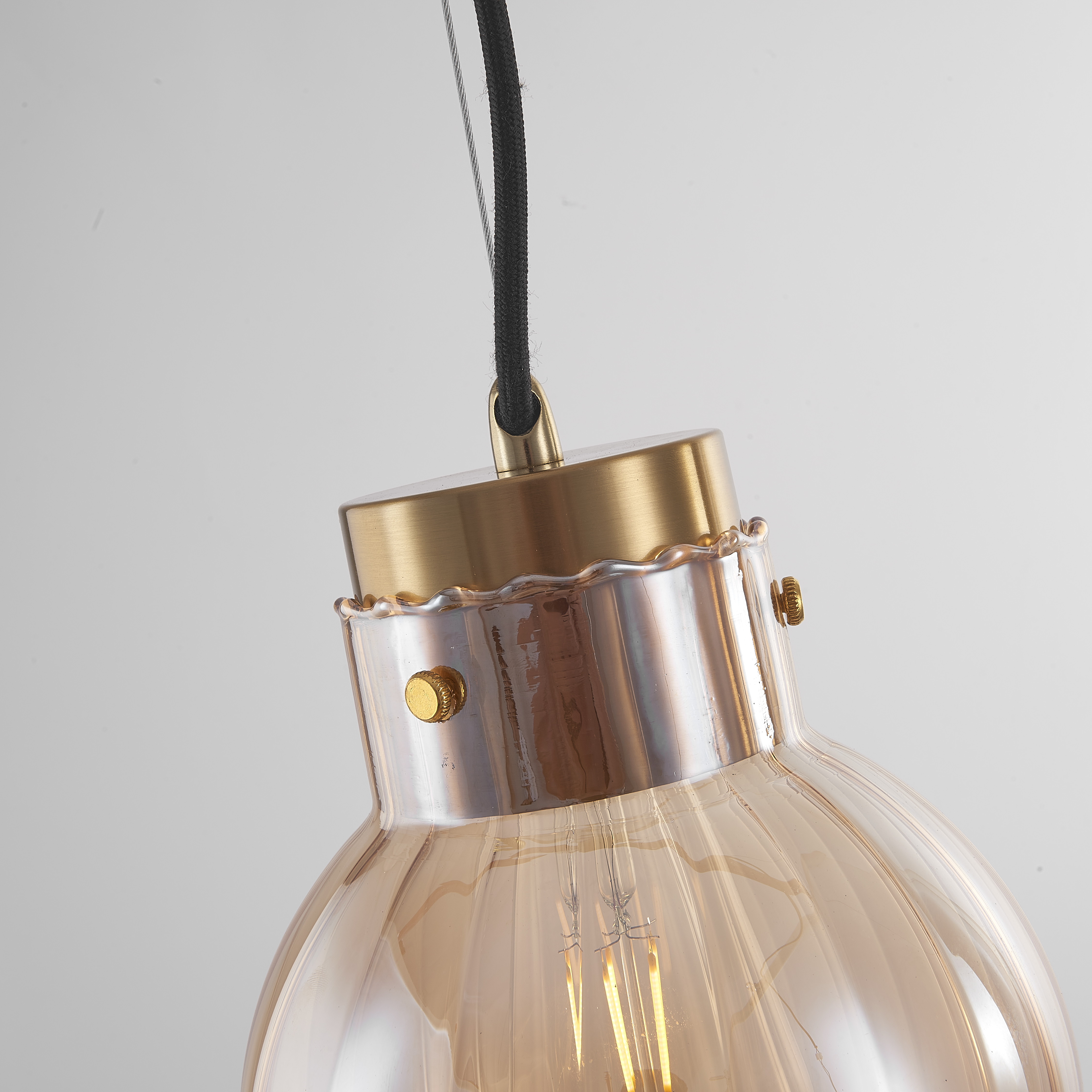 Подвесной светильник Heathfield Lighting - Medina Pendant Brown 17*17*80 см, 1*E27*60W, ImperiumLoft 40.2682-0, Золотистый