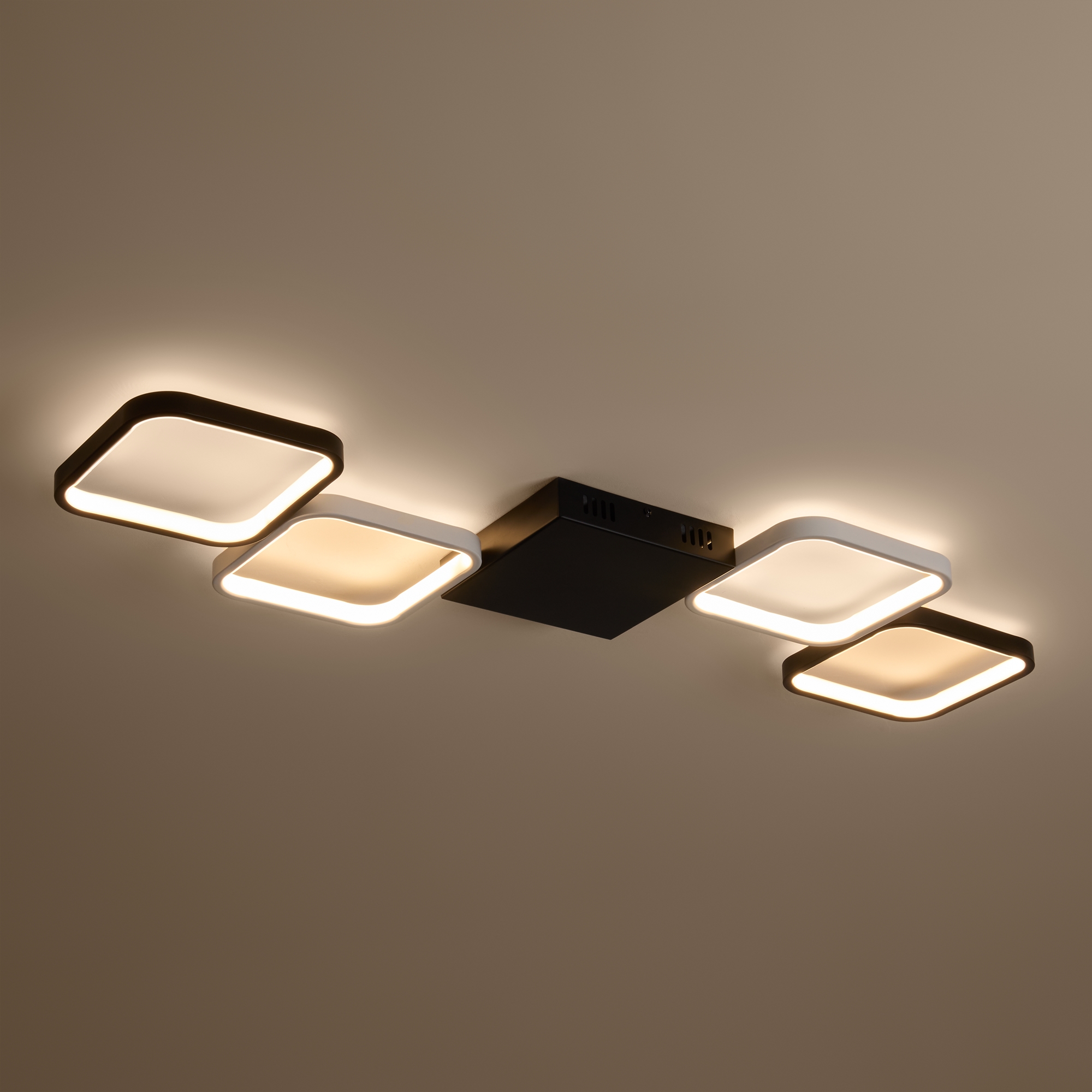 Светильник 99*38*4-4 см, *LED*120W, 3000-5700K, Freya Нео Гео/Neo Geo FR6201CL-L120BW, Черно-белый