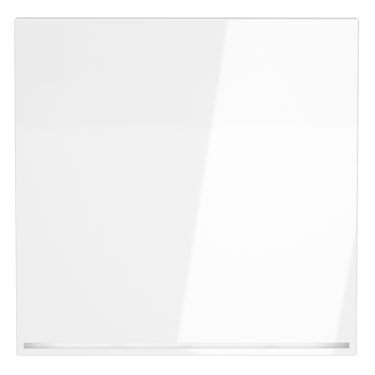 Клавиша для выключателя/переключателя одноклавишного с подсветкой, белый глянцевый Voltum S70 VLS000201, Пластик глянцевая