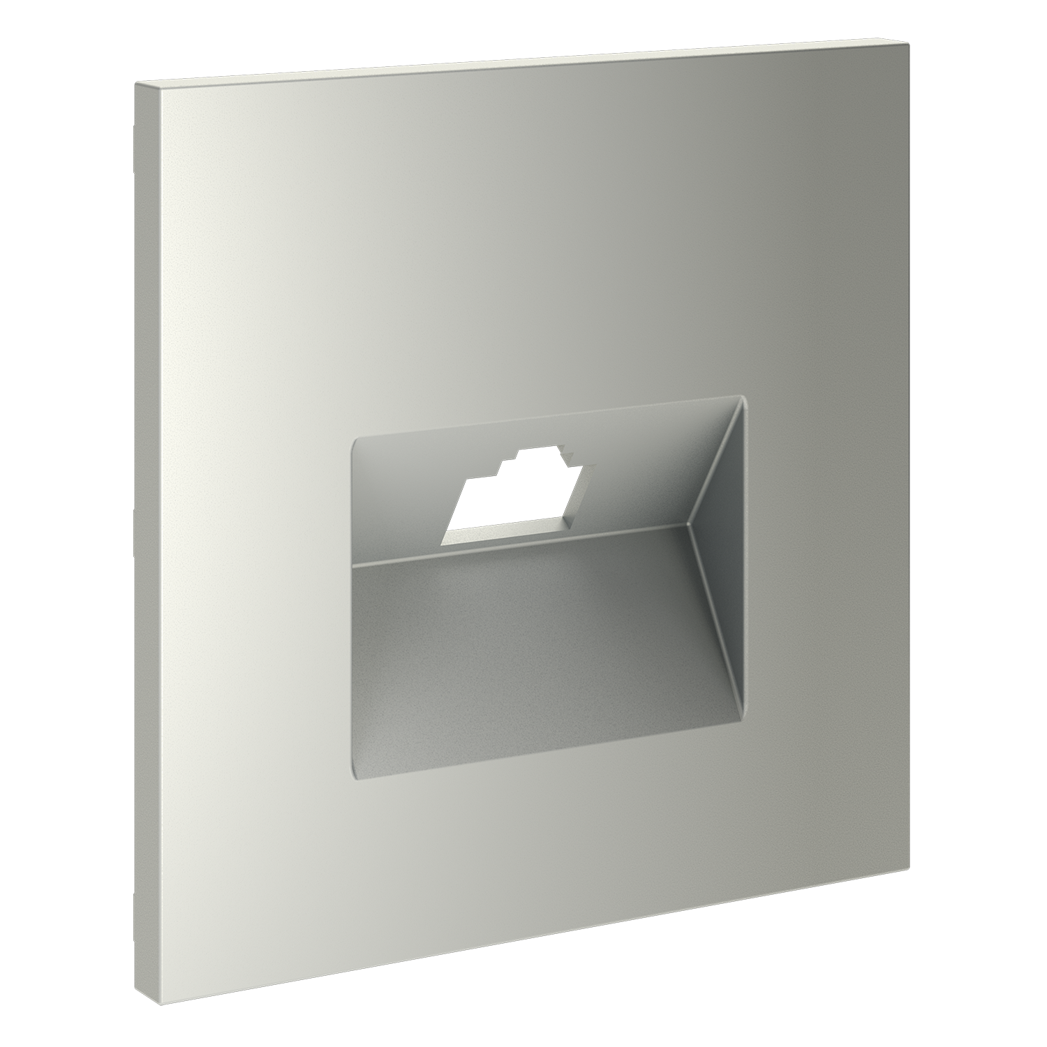 Накладка для розетки компьютерной RJ45 кат.6, сталь Voltum S70 VLS001305, Пластик Soft touch