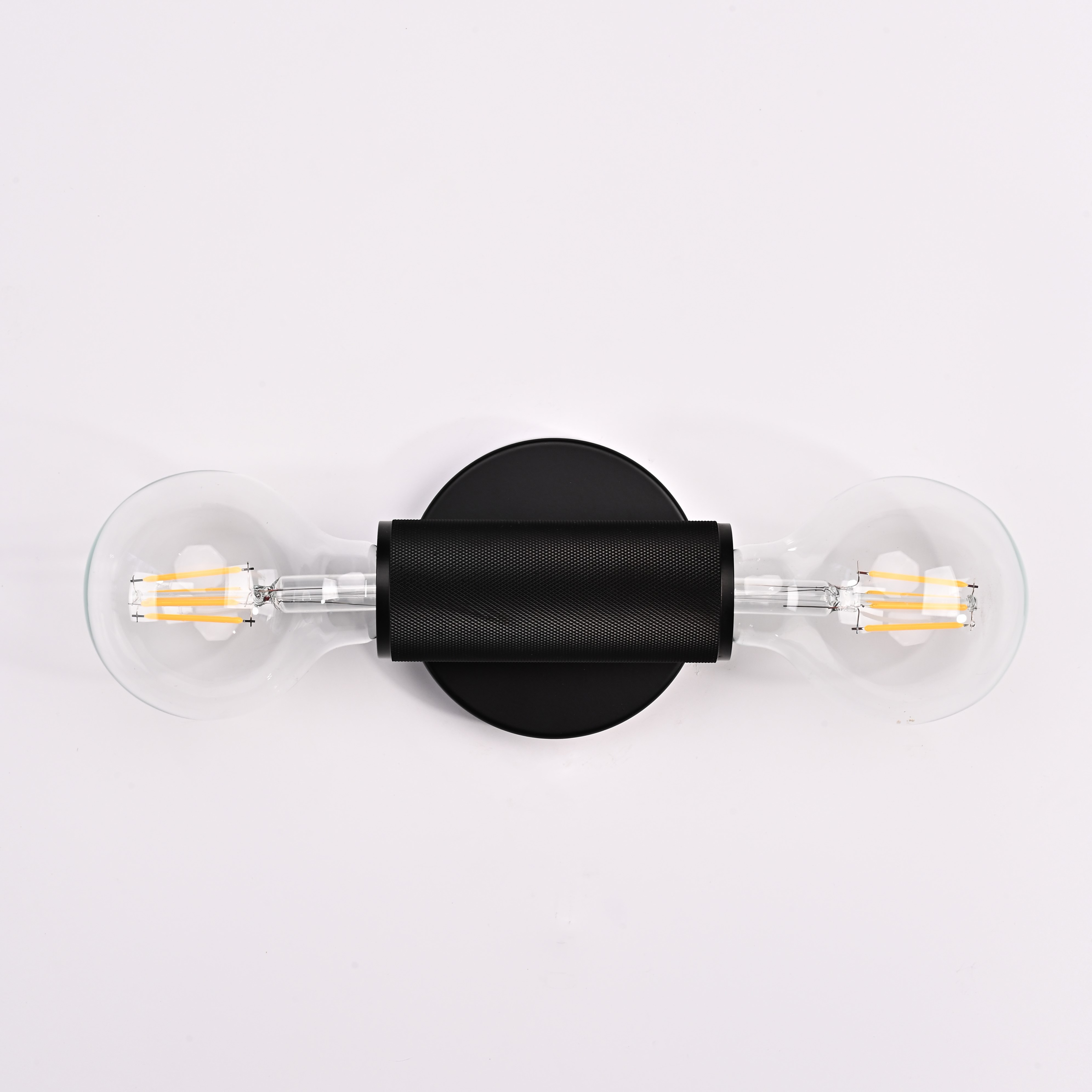 Бра RH Utilitaire Inline Sconce Black 28,5*8*10 см, 2*E27*60W, ImperiumLoft 44.558, Чёрный