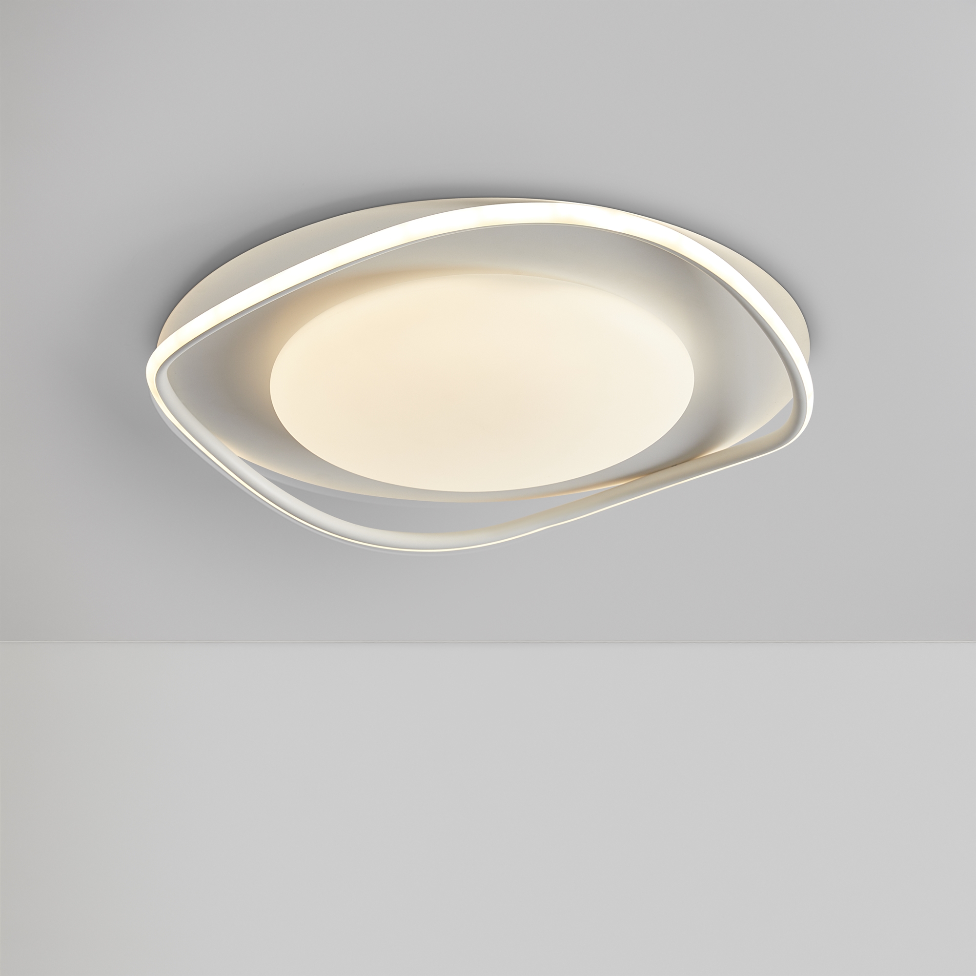 Светильник 50*50*-7,5 см, *LED*96W, Freya Мальта / Malta FR6203CL-L96W, Белый