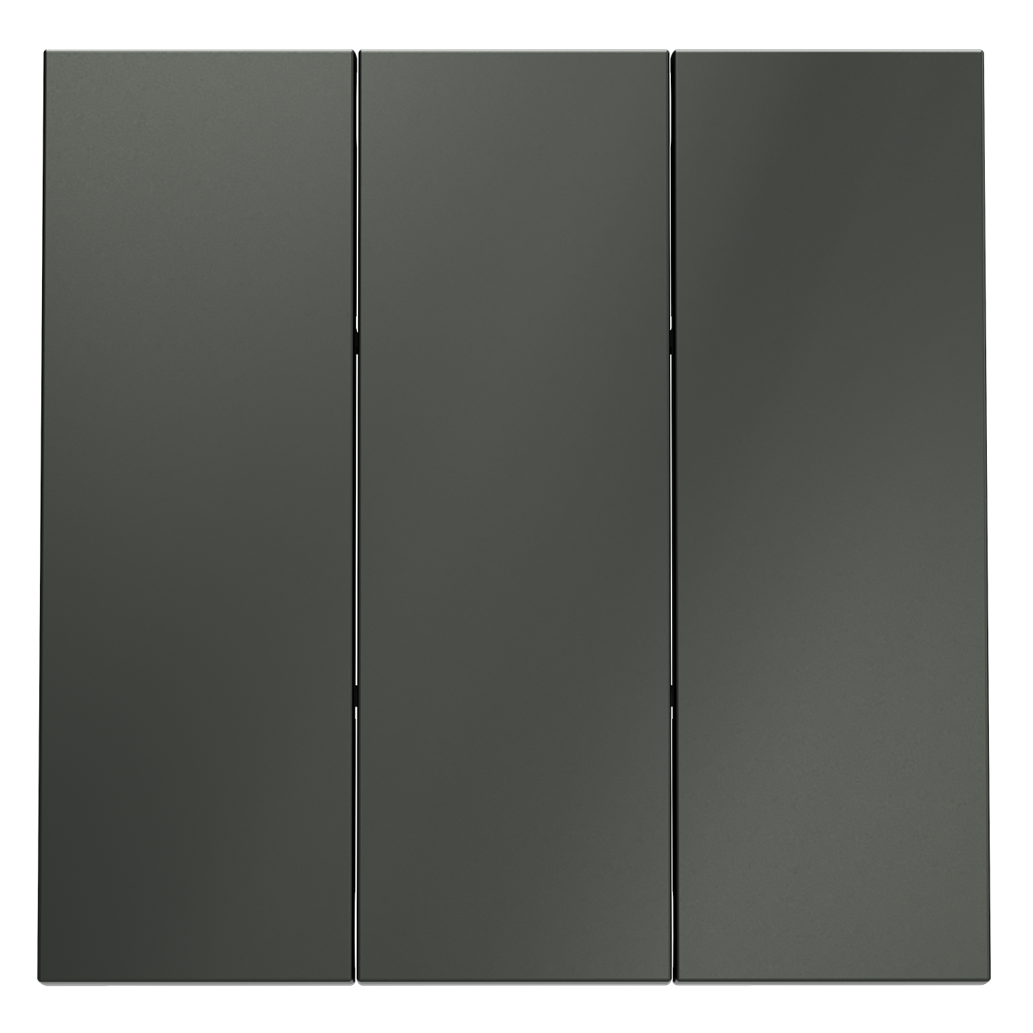 Клавиши для выключателя/переключателя трехклавишного, титан Voltum S70 VLS000506, Пластик Soft touch