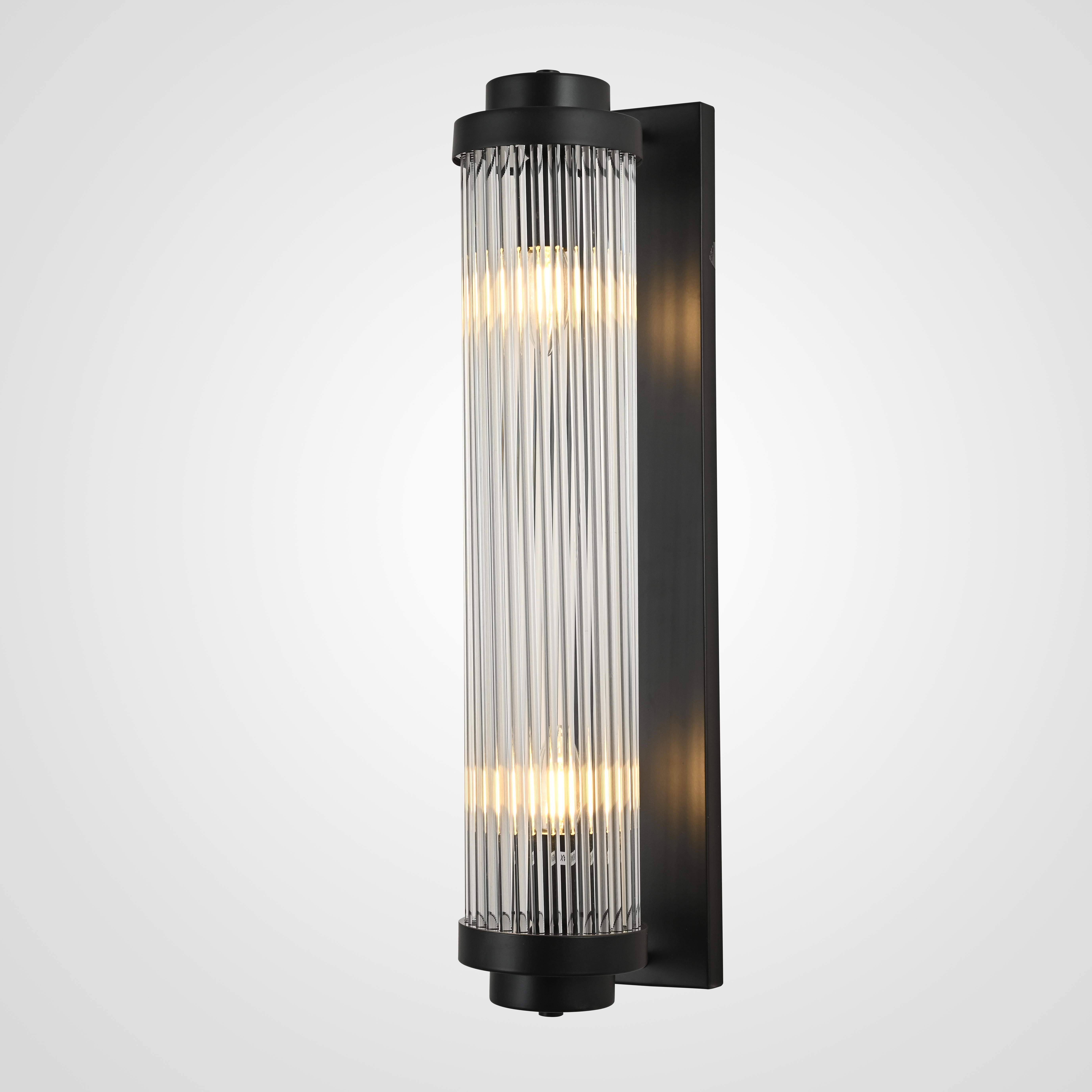 Бра Kiosk Black 60 12*12*60 см, 2*E14*40W, ImperiumLoft 44.683-0, Чёрный