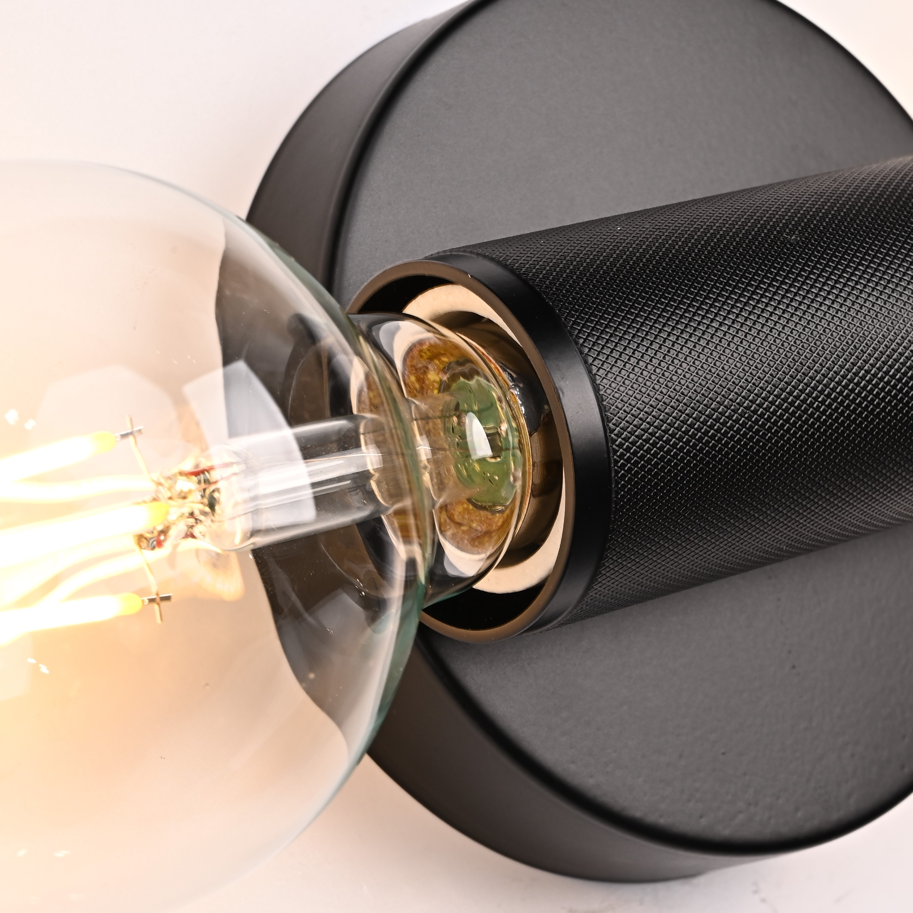 Бра RH Utilitaire Inline Sconce Black 28,5*8*10 см, 2*E27*60W, ImperiumLoft 44.558, Чёрный