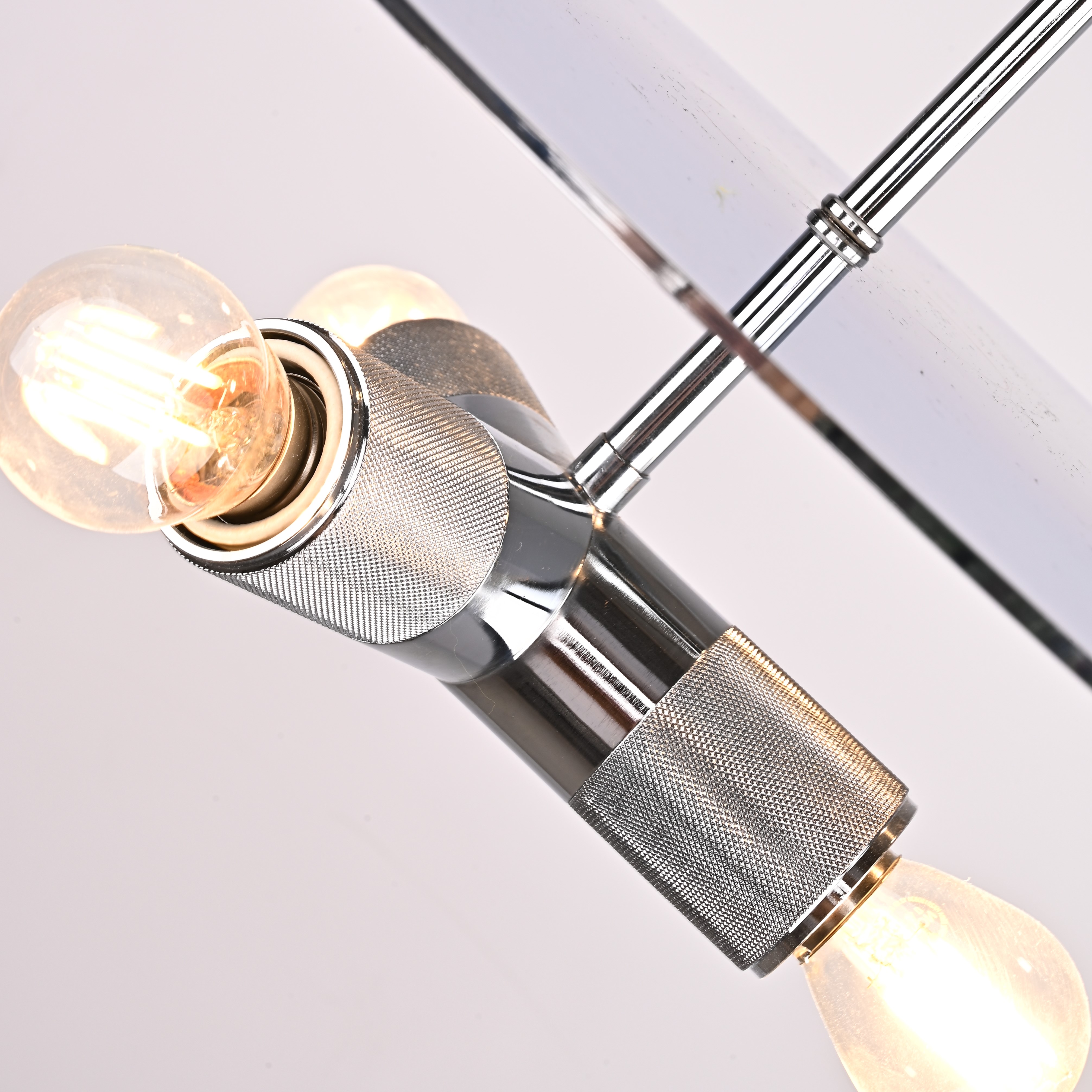 Люстра RH Utilitaire Disk Triple Pendant Silver 46*46*21 см, 3*E27*60W, ImperiumLoft 40.2341, Никель