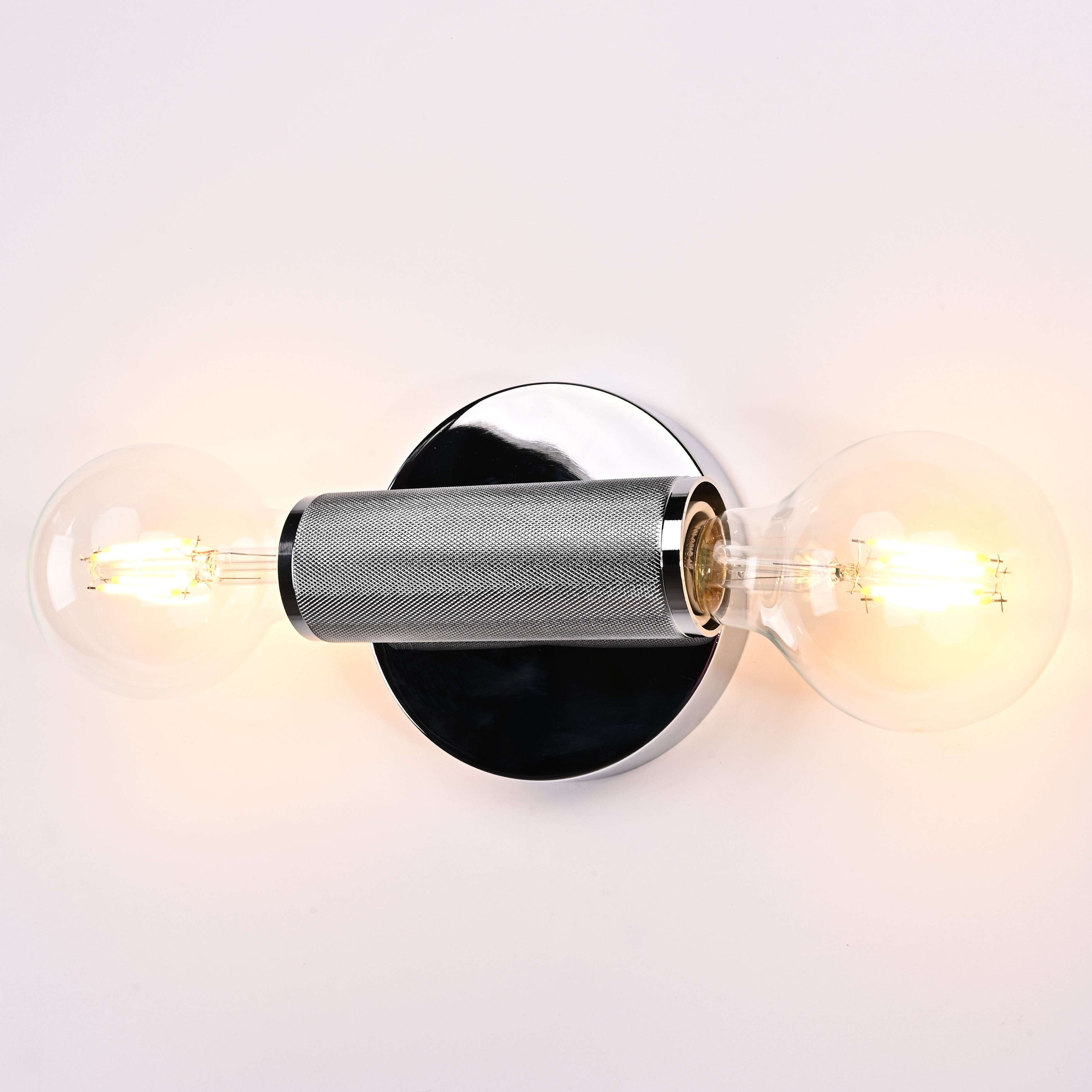 Бра RH Utilitaire Inline Sconce Silver 28,5*8*10 см, 2*E27*60W, ImperiumLoft 44.559, Никель