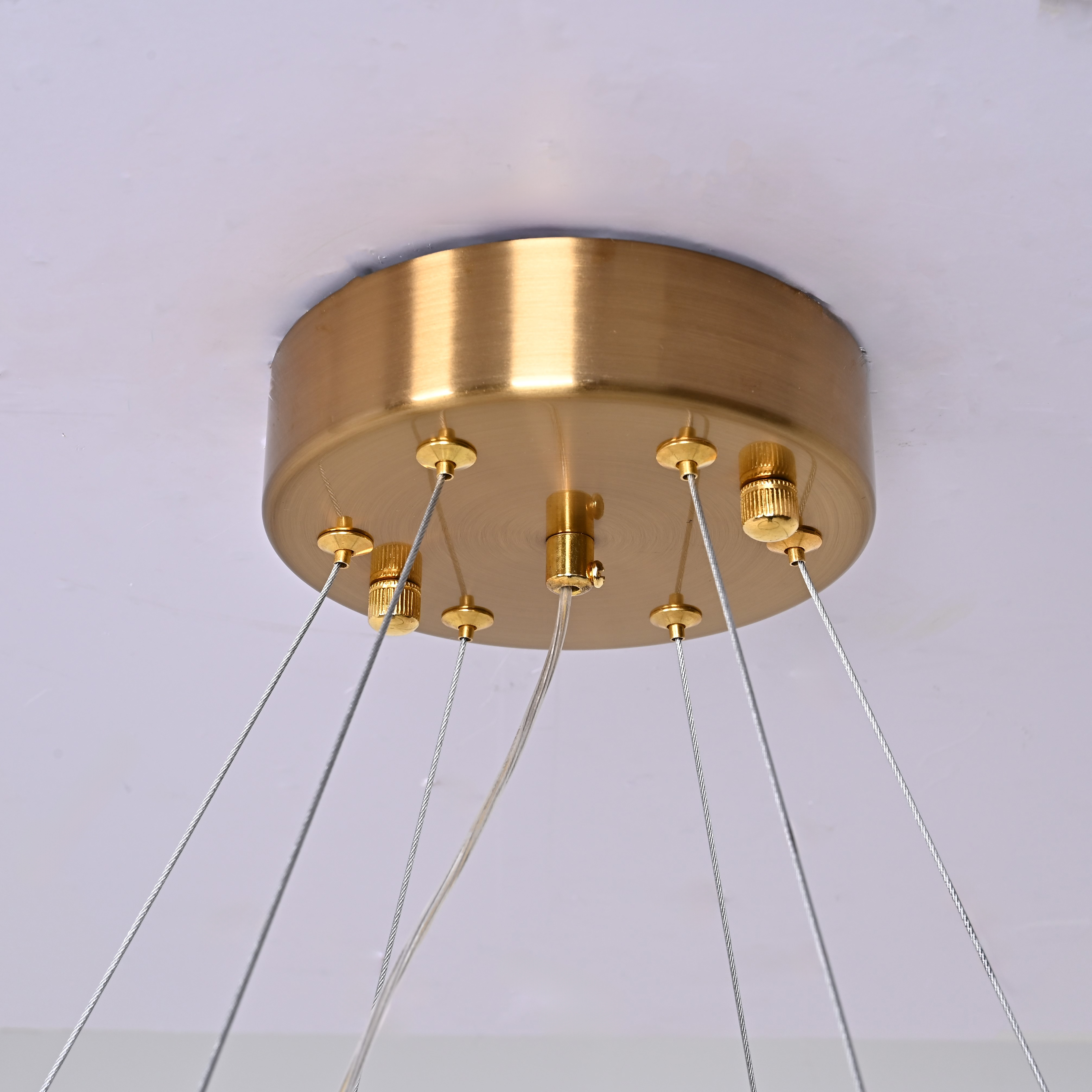 Подвесная люстра Saturno Not Baroncelli Suspension D120 120*120*120 см, 1*LED*50W, ImperiumLoft 40.1643-0, Золотистый