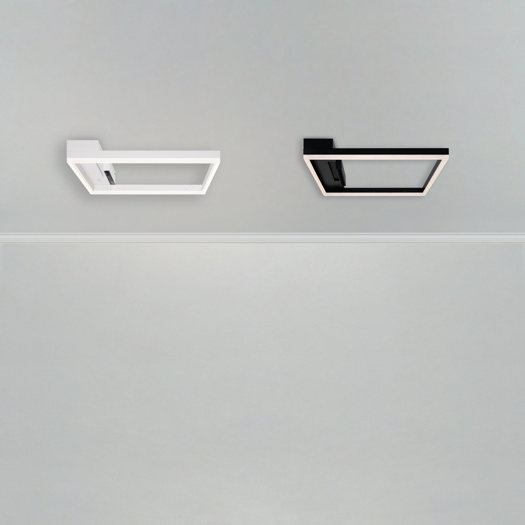 Светильник 50*50*-7,5 см, *LED*77W, Freya Рамка / Frame FR6084CL-L82W, Белый