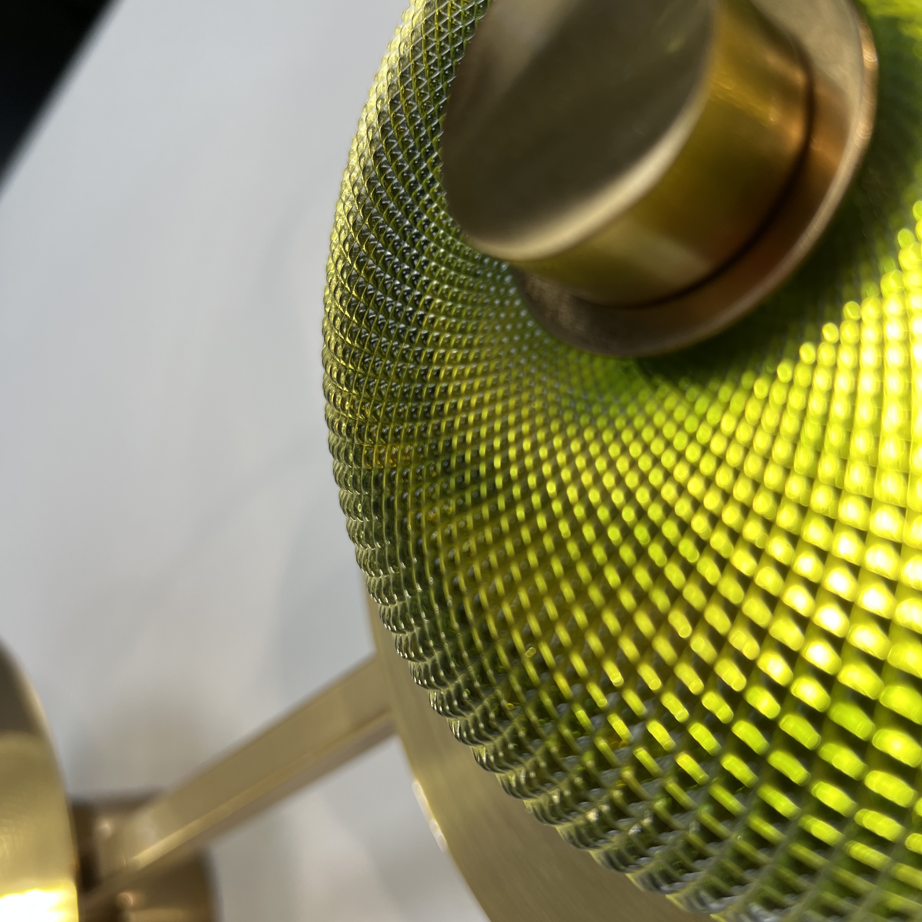 Бра Green Disk Double 28*28*59 см, 2*LED*5W, ImperiumLoft 44.651, Латунь