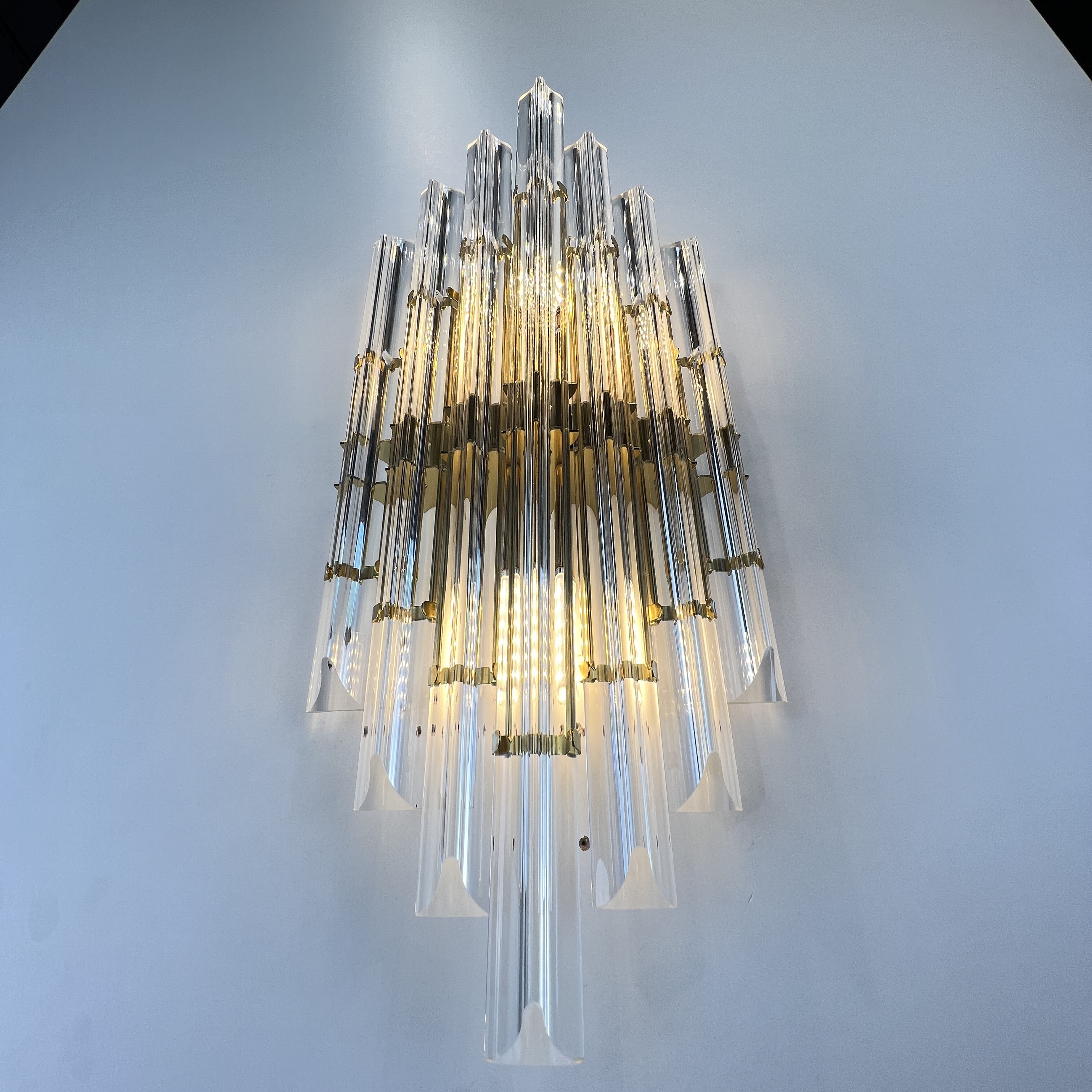 Бра Art Wall Luxury 2 9*22*50 см, 2*E14*40W, ImperiumLoft 44.721, Золотистый