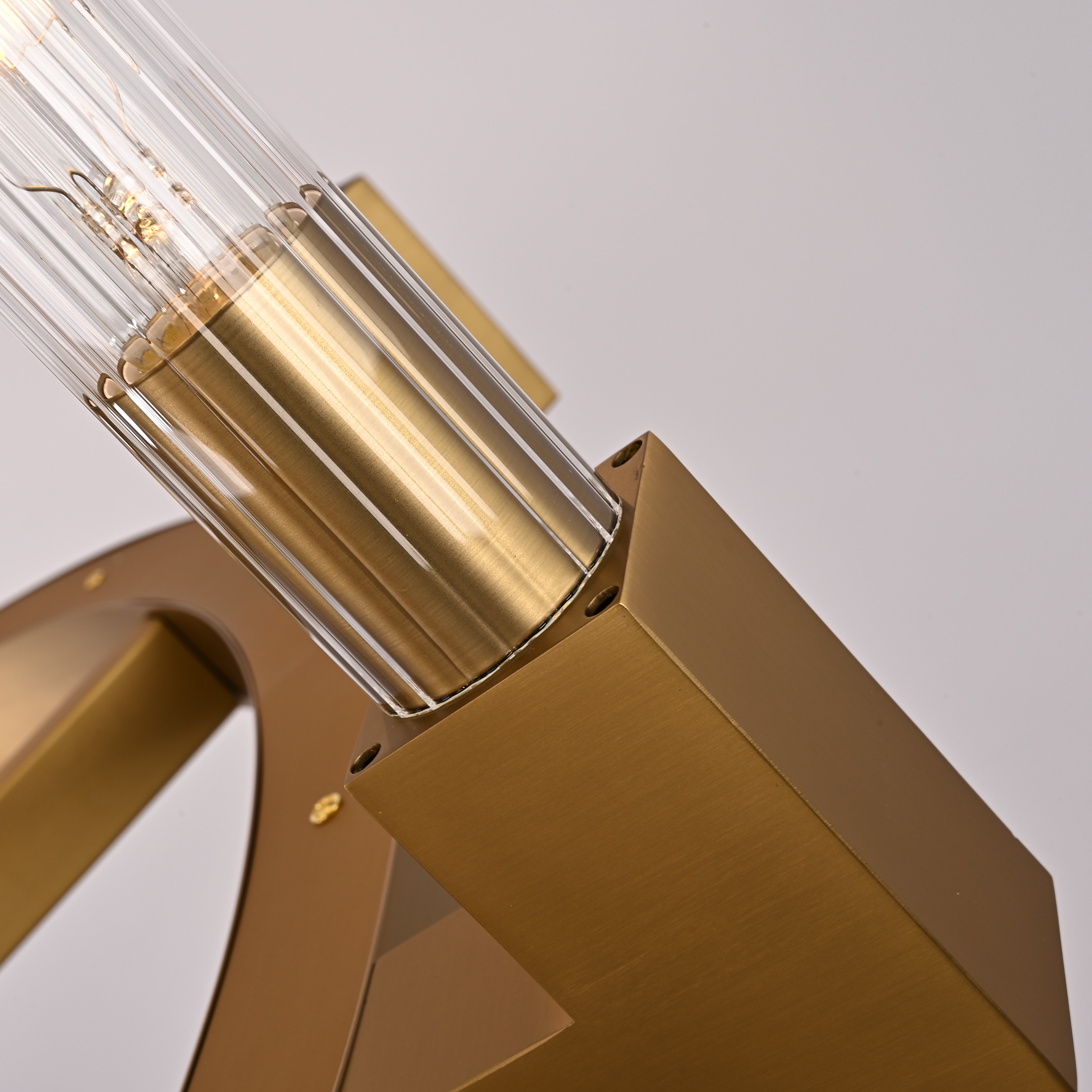 Люстра на штанге CANELLE Round Chandelier 8 Modern Brass 121*21*21 см, 8*E27*60W, ImperiumLoft 40.1550, Латунь