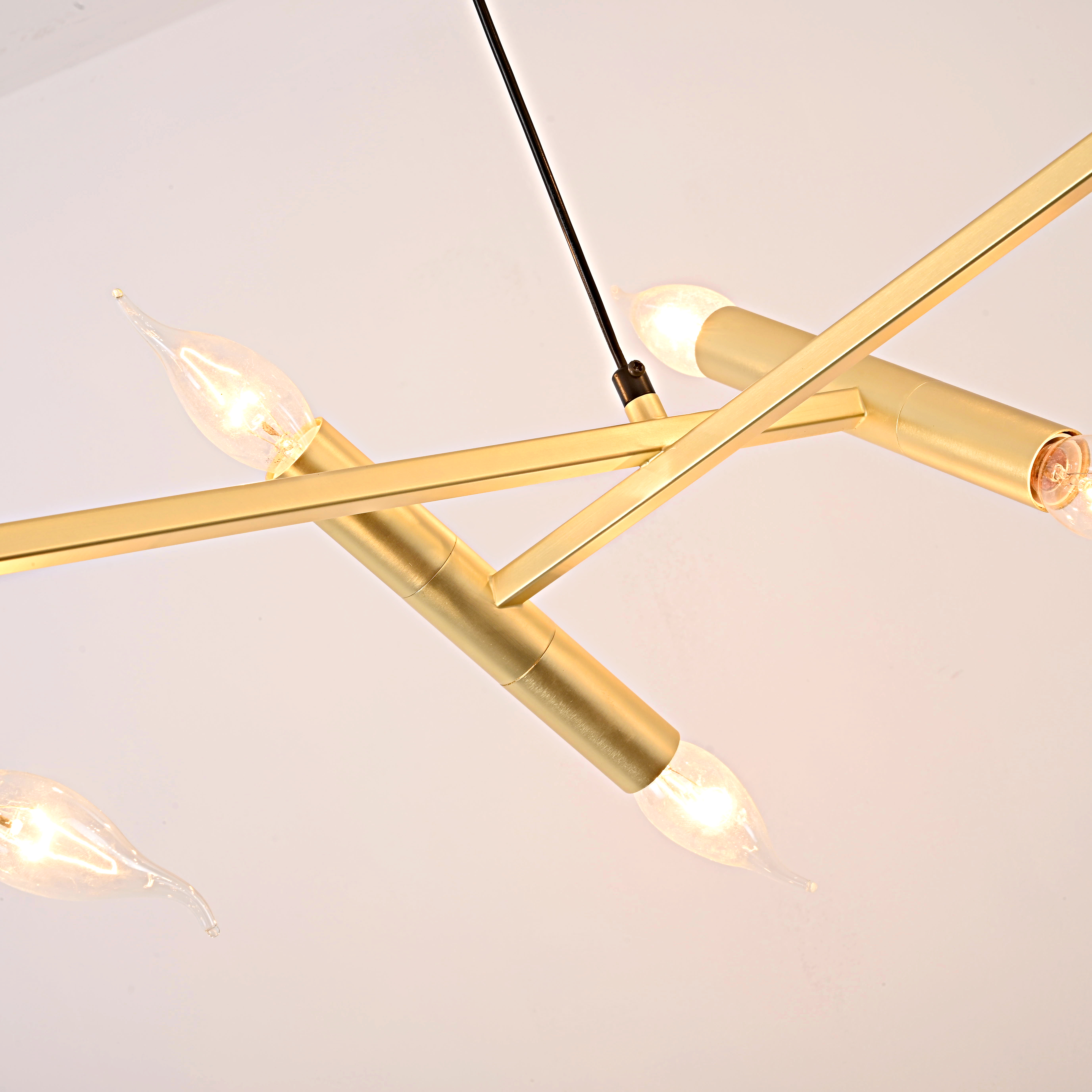 Подвесная люстра JONATHAN BROWNING Le Pentagone Chandelier 20 Light 80*80*20 см, 20*E14*40W, ImperiumLoft 40.2364, Латунь