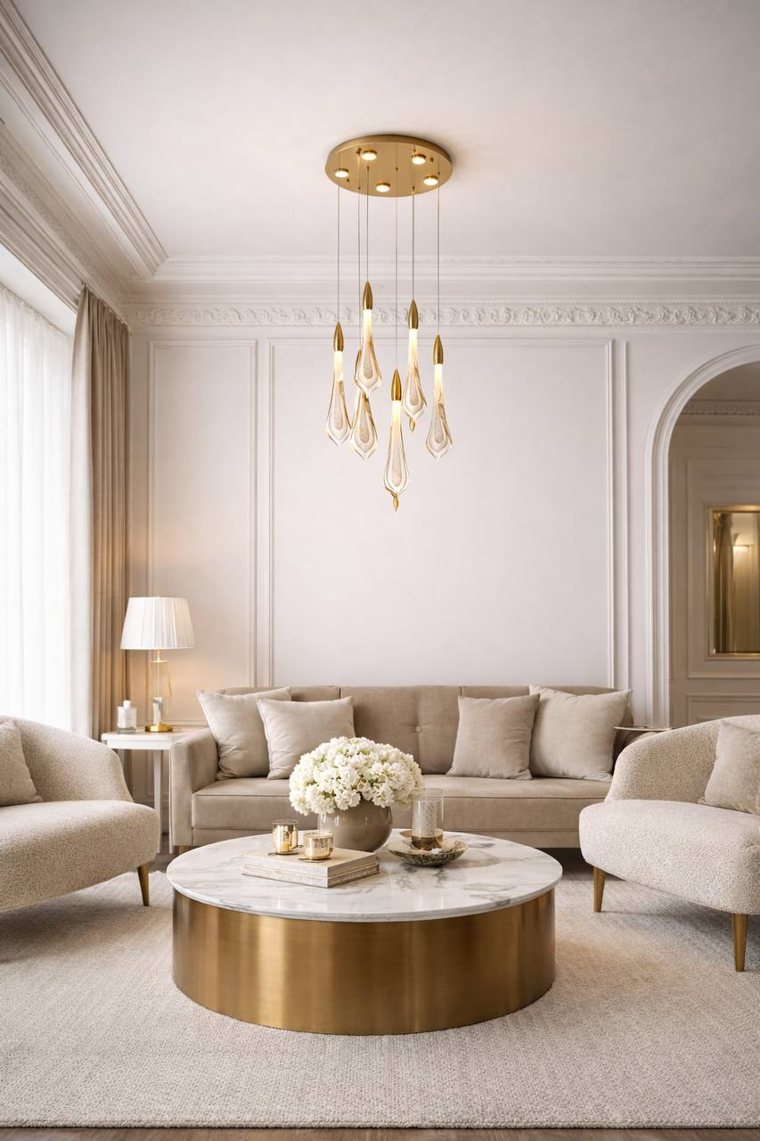 Светильник *50*153 см, LED*47W, 4000K, Modelux  ML.89181.7 BS, Латунь