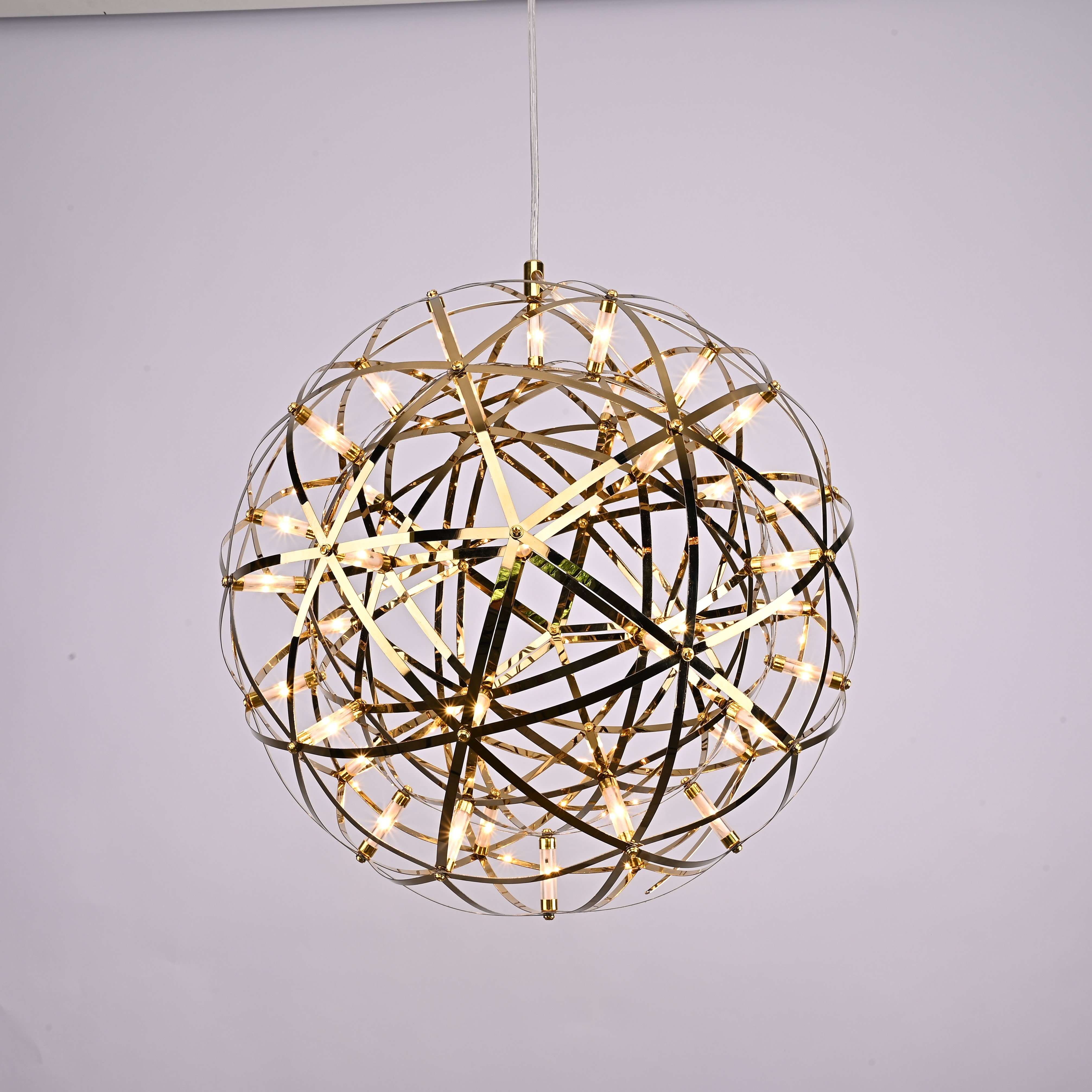 Люстра Mi Raimond Lamp D40 Gold 41*41*41 см, 42*LED*3W, ImperiumLoft 256143-22, Хром