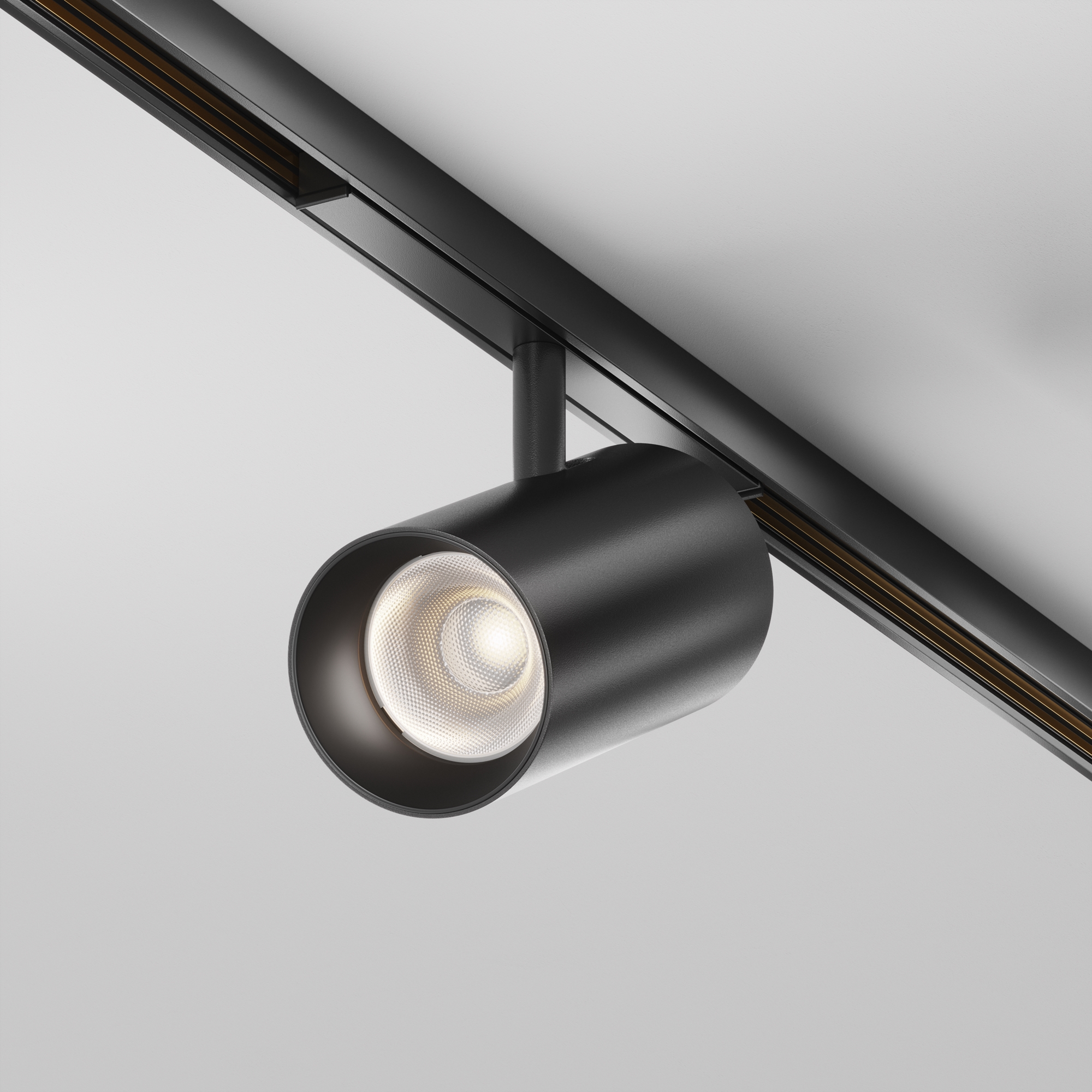 Трековый светильник Focus Led Exility X 4000K 12Вт 36° 16*1*-12 см, *LED*12W, 1410K, Maytoni Technical  TR243-12W4K-B, Черный