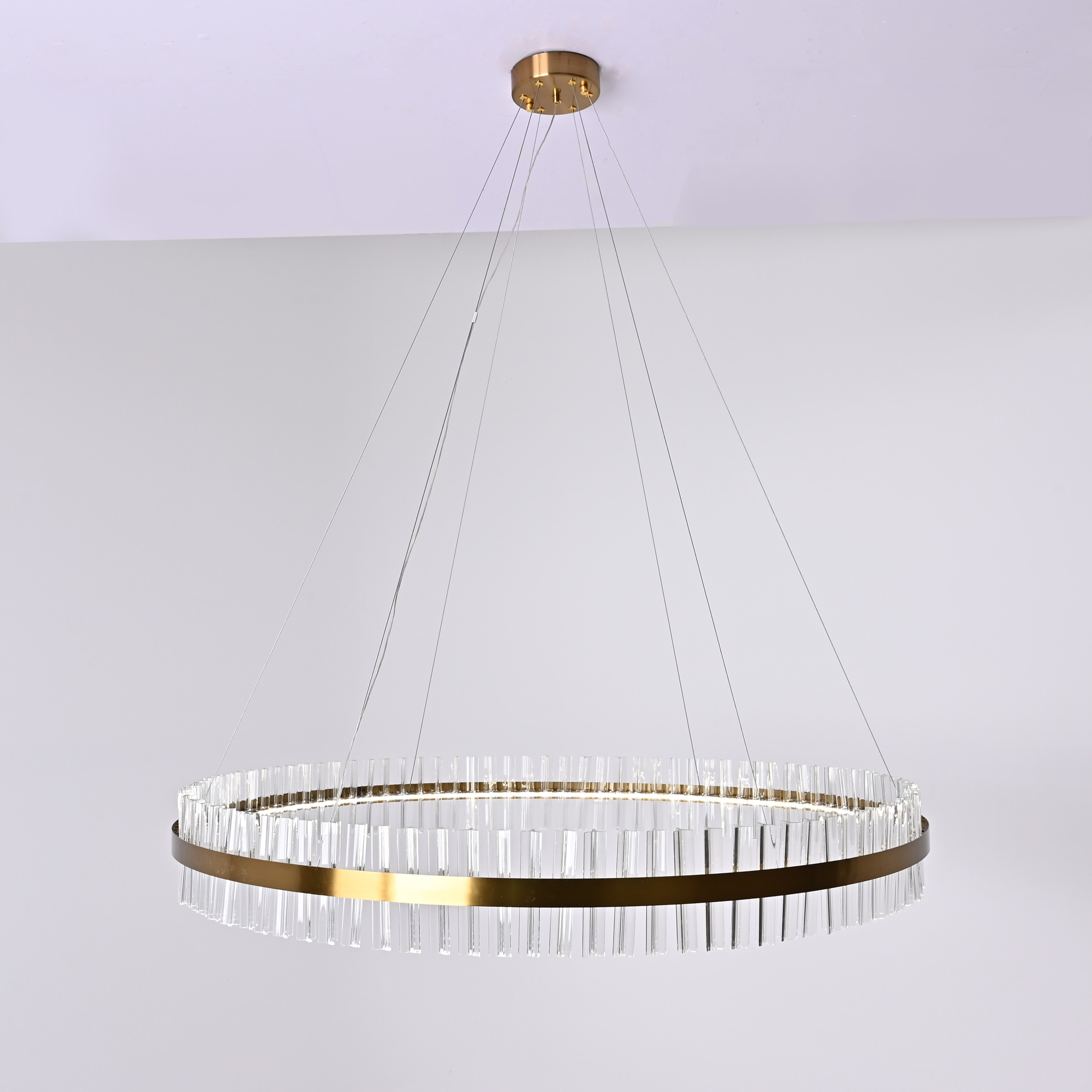 Подвесная люстра Saturno Not Baroncelli Suspension D120 120*120*120 см, 1*LED*50W, ImperiumLoft 40.1643-0, Золотистый