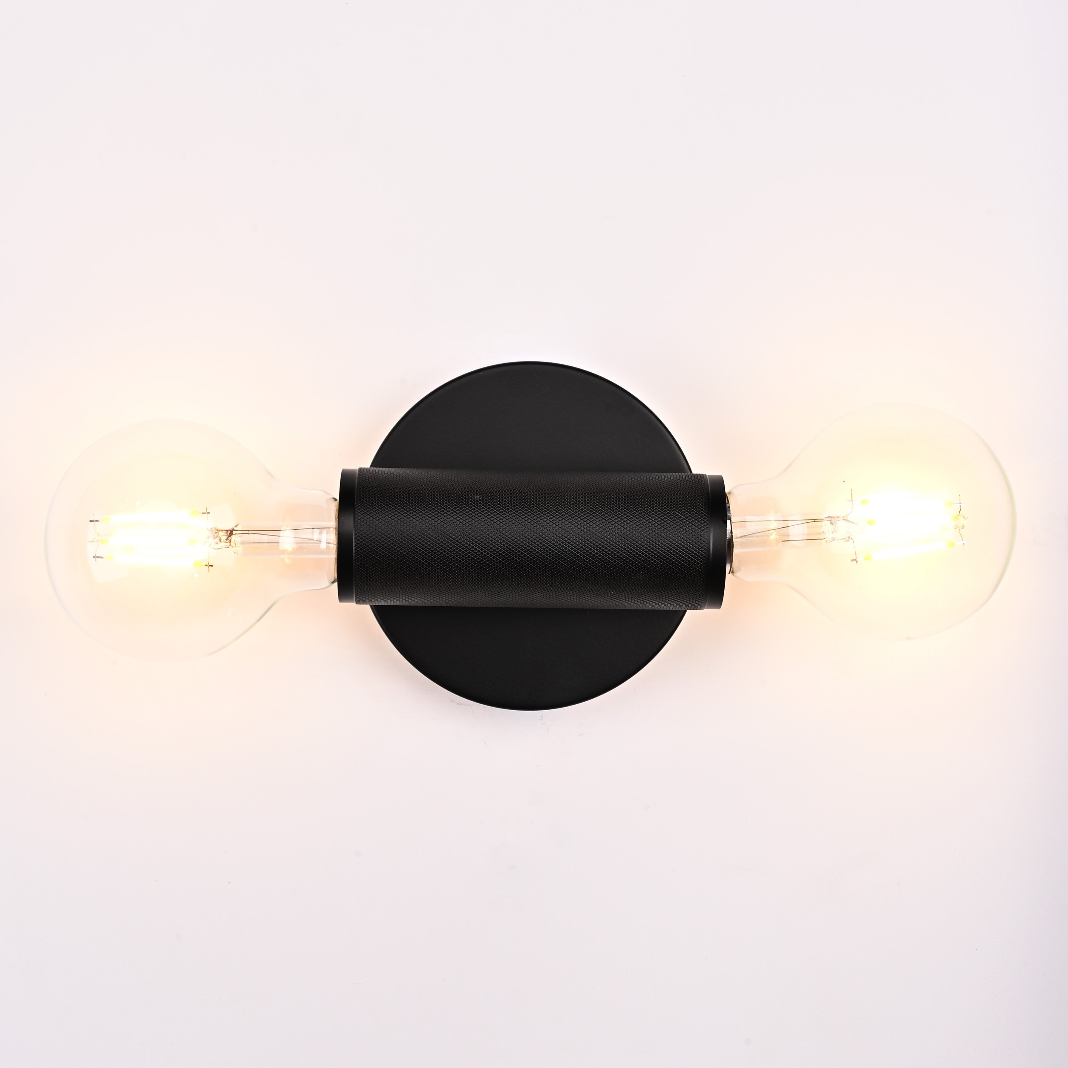 Бра RH Utilitaire Inline Sconce Black 28,5*8*10 см, 2*E27*60W, ImperiumLoft 44.558, Чёрный