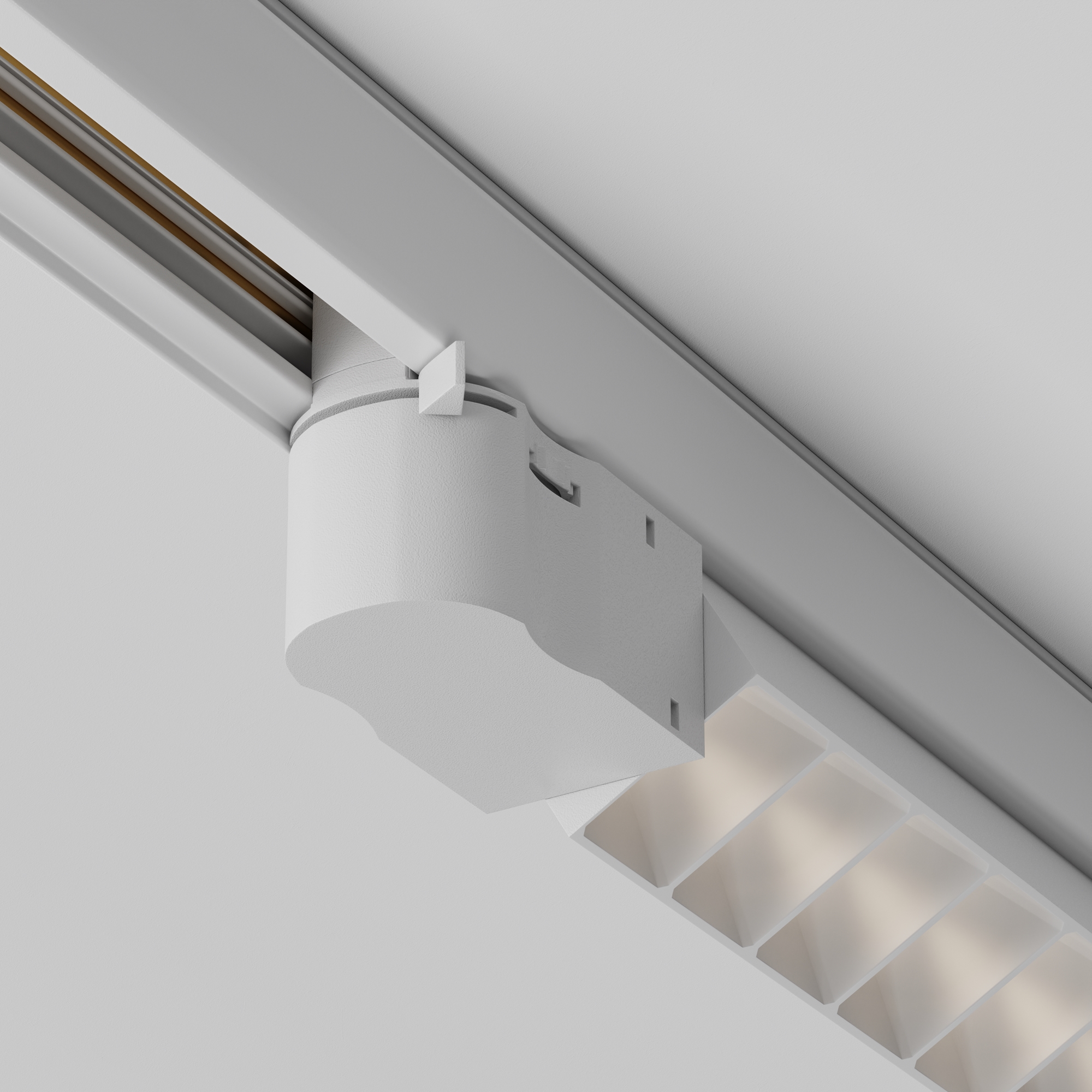 Трековый светильник 61*3,5*-6 см, *LED*20W, 4000K, Maytoni Technical Points TR195-3-20W4K-M-W(N), Белый