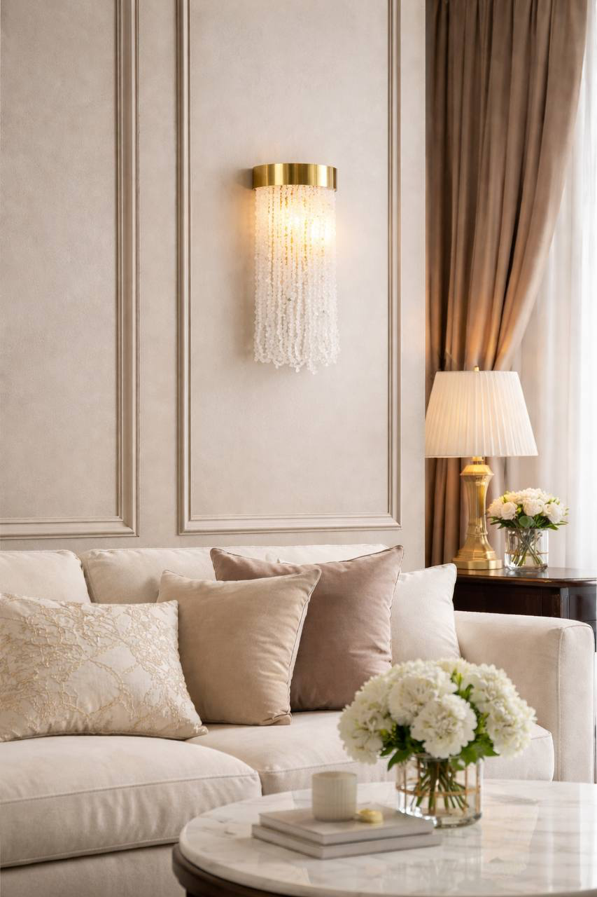 Бра 18*11*40 см, Е14*40W, Modestyle  MS.2441.400 BS-WH, Латунь