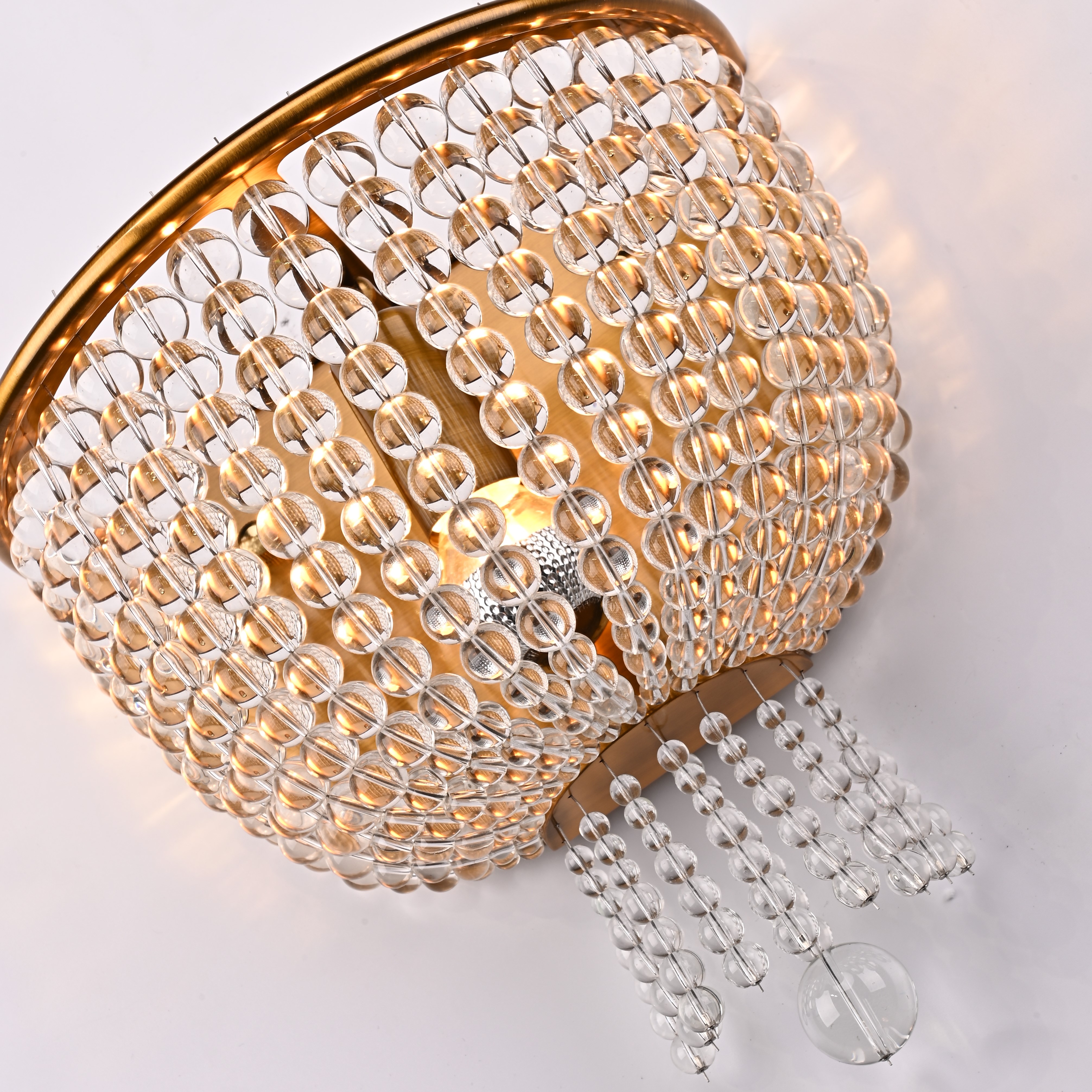 Бра Jacqueline Sconce Brass 25*25*26 см, 1*E14*40W, ImperiumLoft 44.444, Латунь