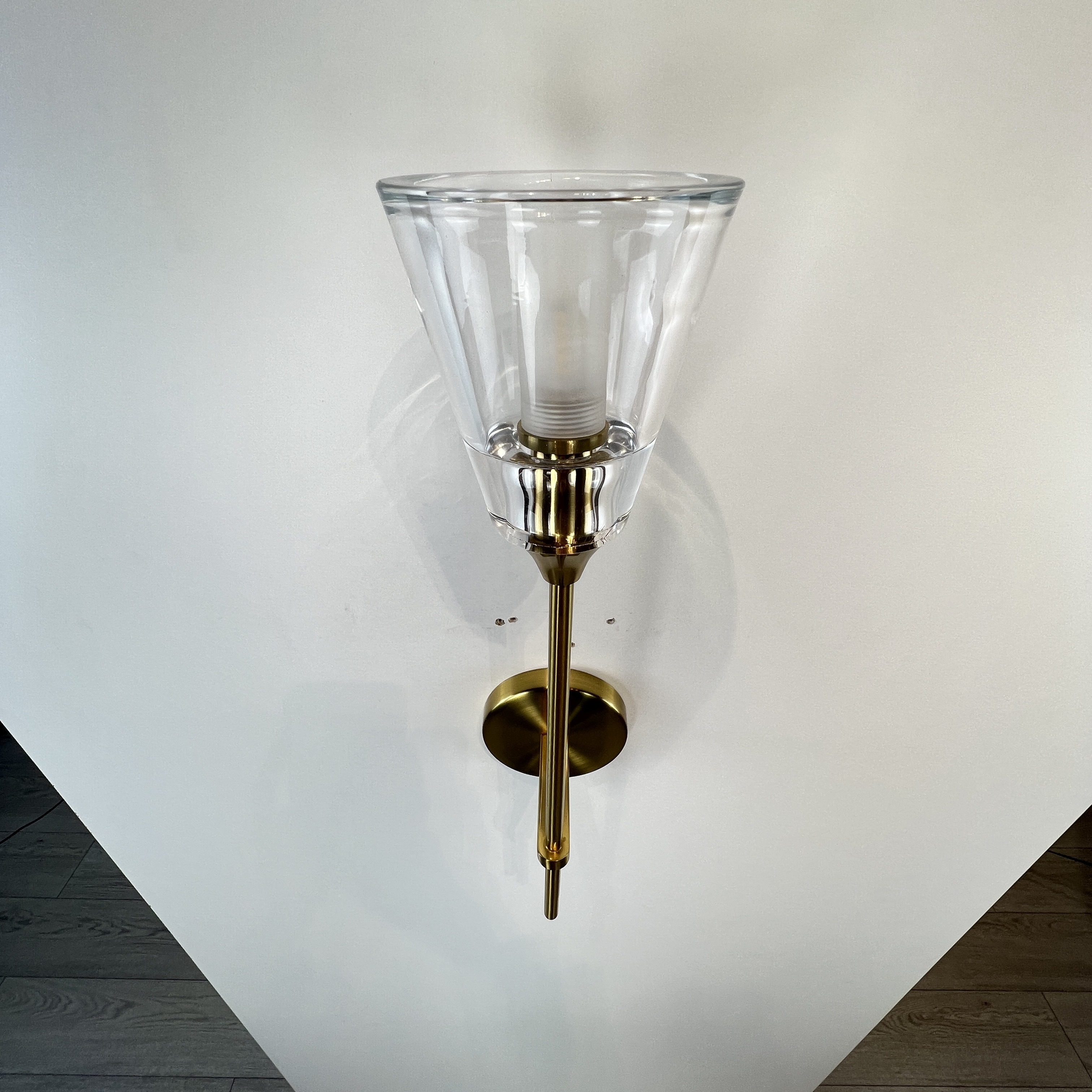 Бра TORCHE DE VERRE wall lamp 10*10*51 см, 1*G9*40W, ImperiumLoft 44.394, Латунь