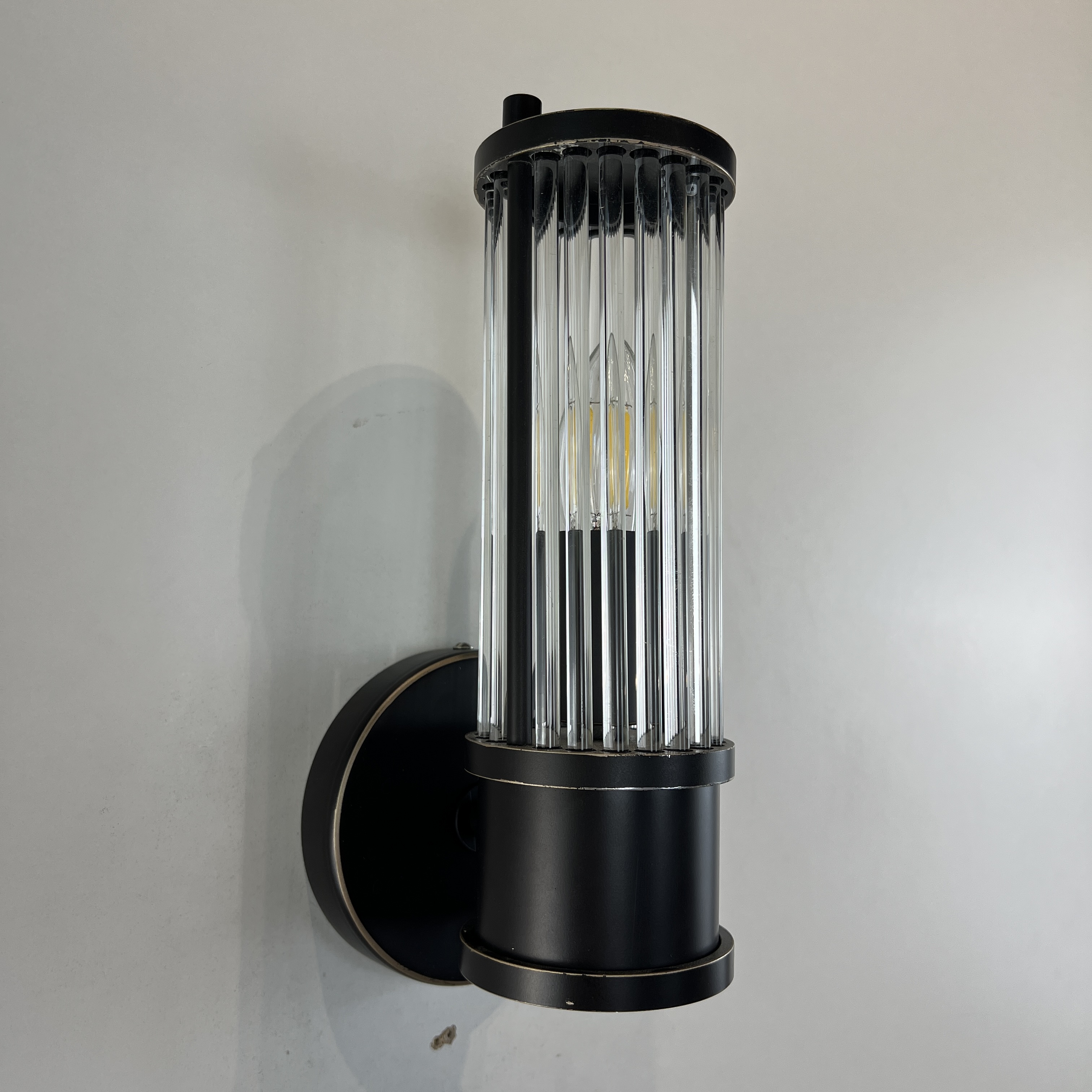 Бра Ralph Lauren Allen Single Sconce 13*12*27 см, 1*E14*60W, ImperiumLoft 44.664, Чёрный